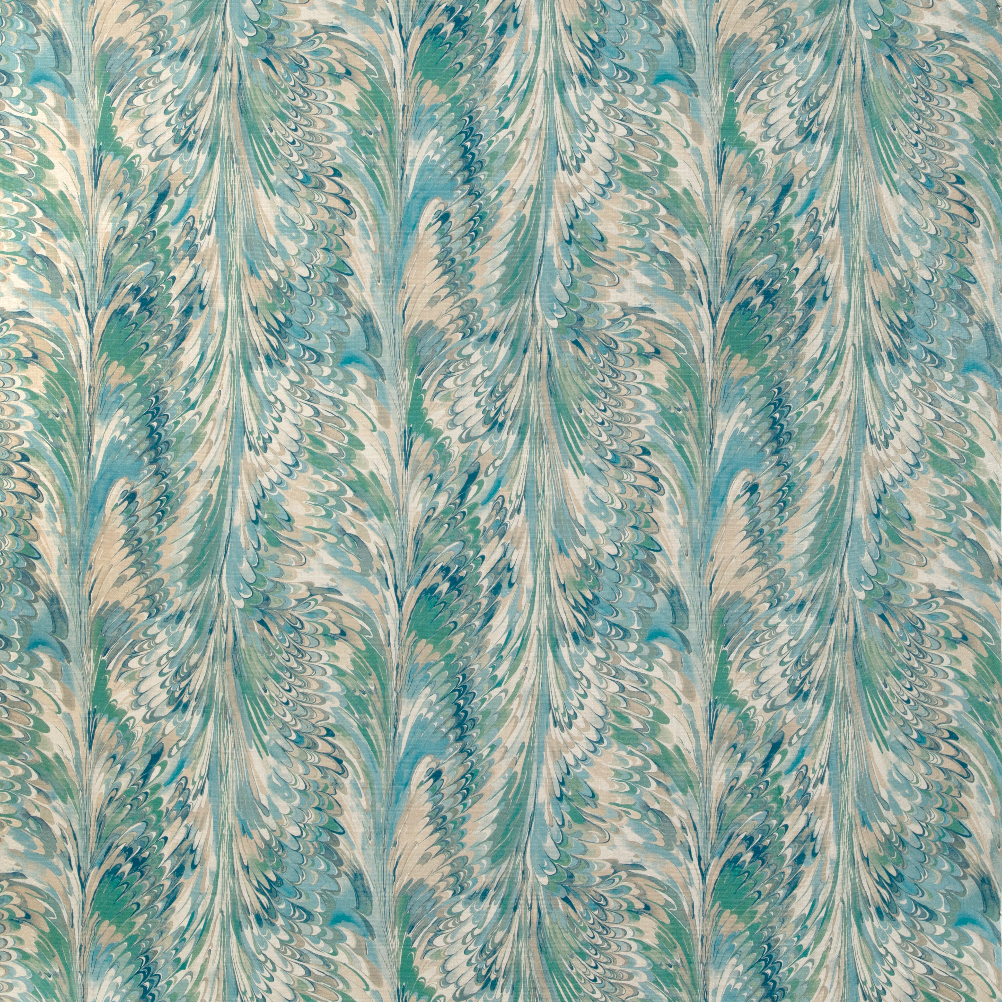 Taplow Print - Marine/Sand - Lee Jofa Fabric