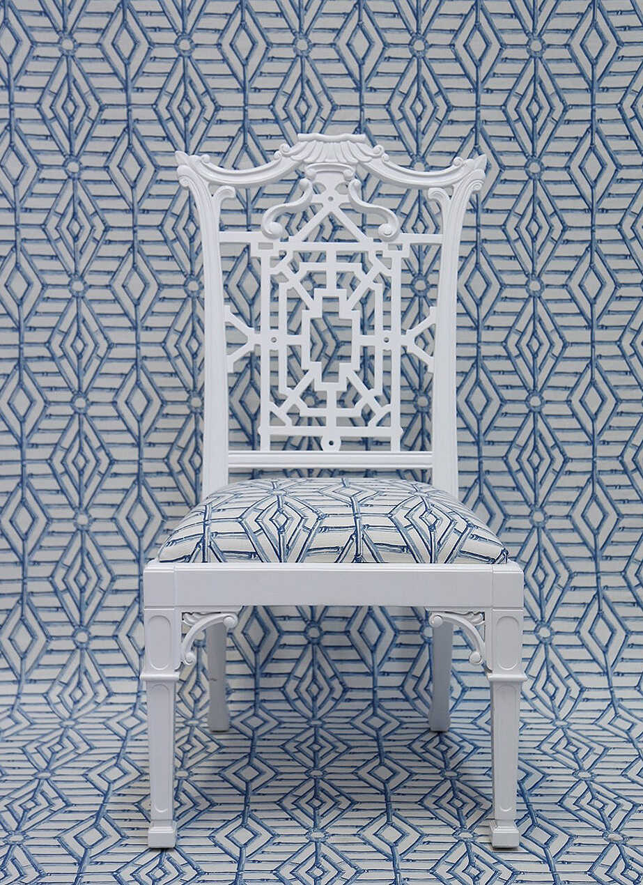 Bamboo Cane - Blue - LEE JOFA Tela