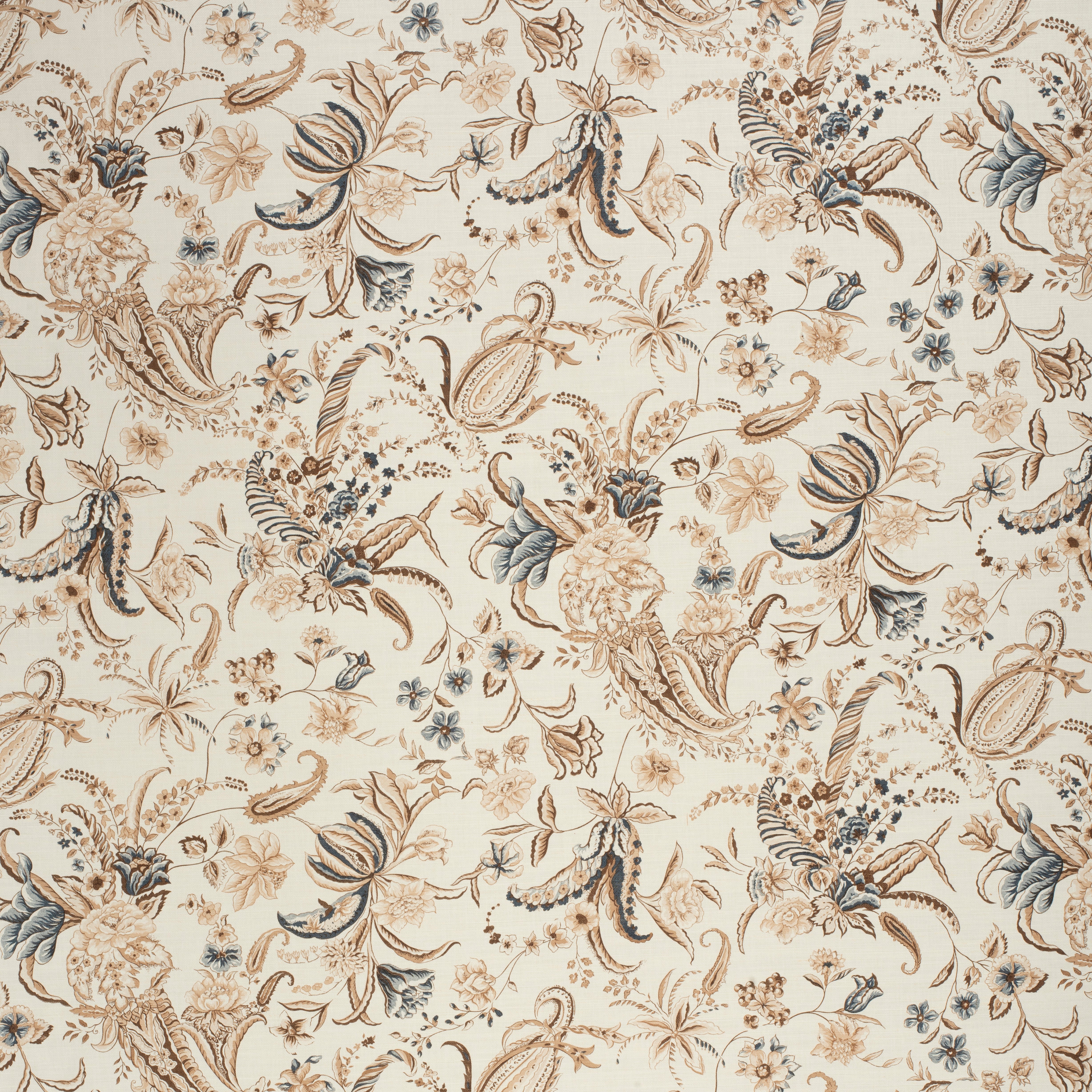 Paisley Passion - Brow/Navy - Lee Jofa Fabric