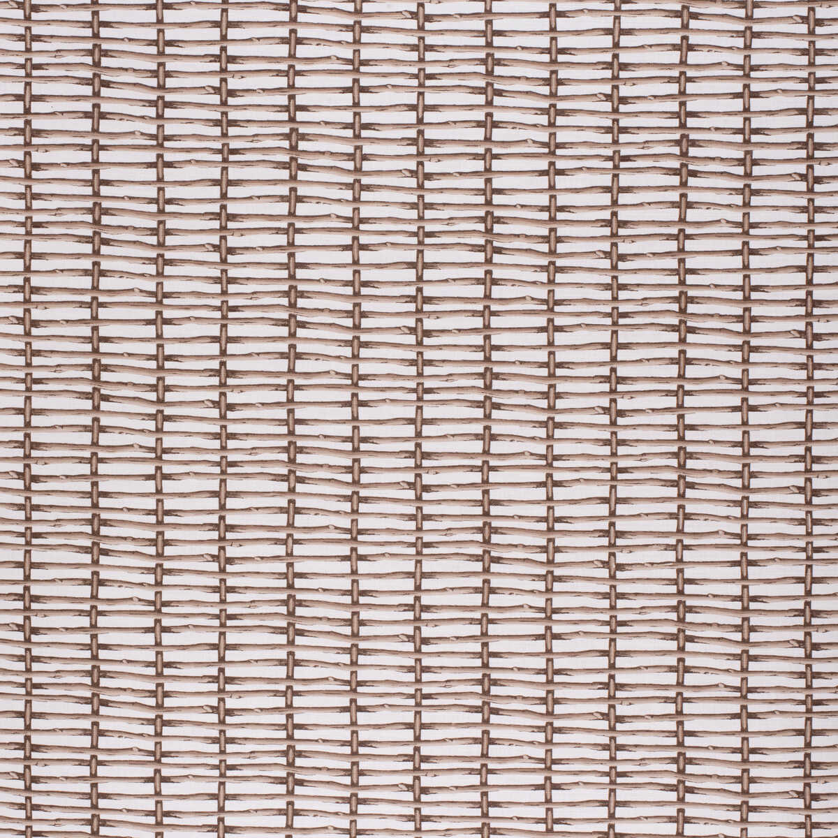 Twig Fence - Brown/White - LEE JOFA Fabric