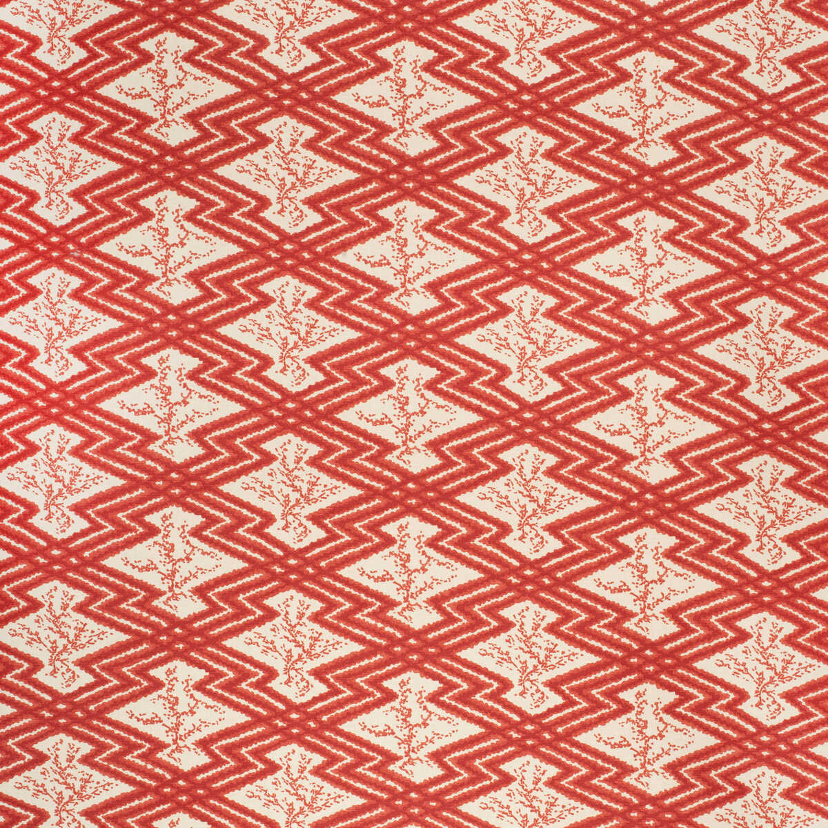 Via Krupp - Red/Ecru - LEE JOFA Tela
