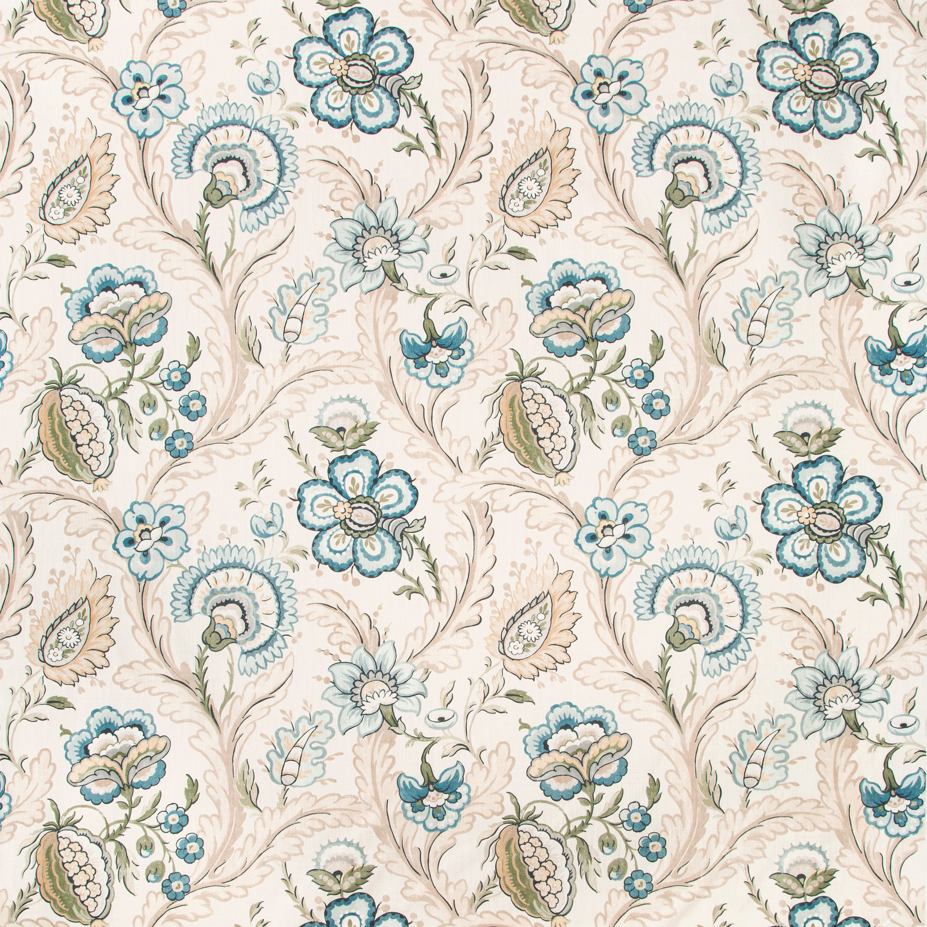 Wimberly Print - Blue/Spring - Lee Jofa Fabric