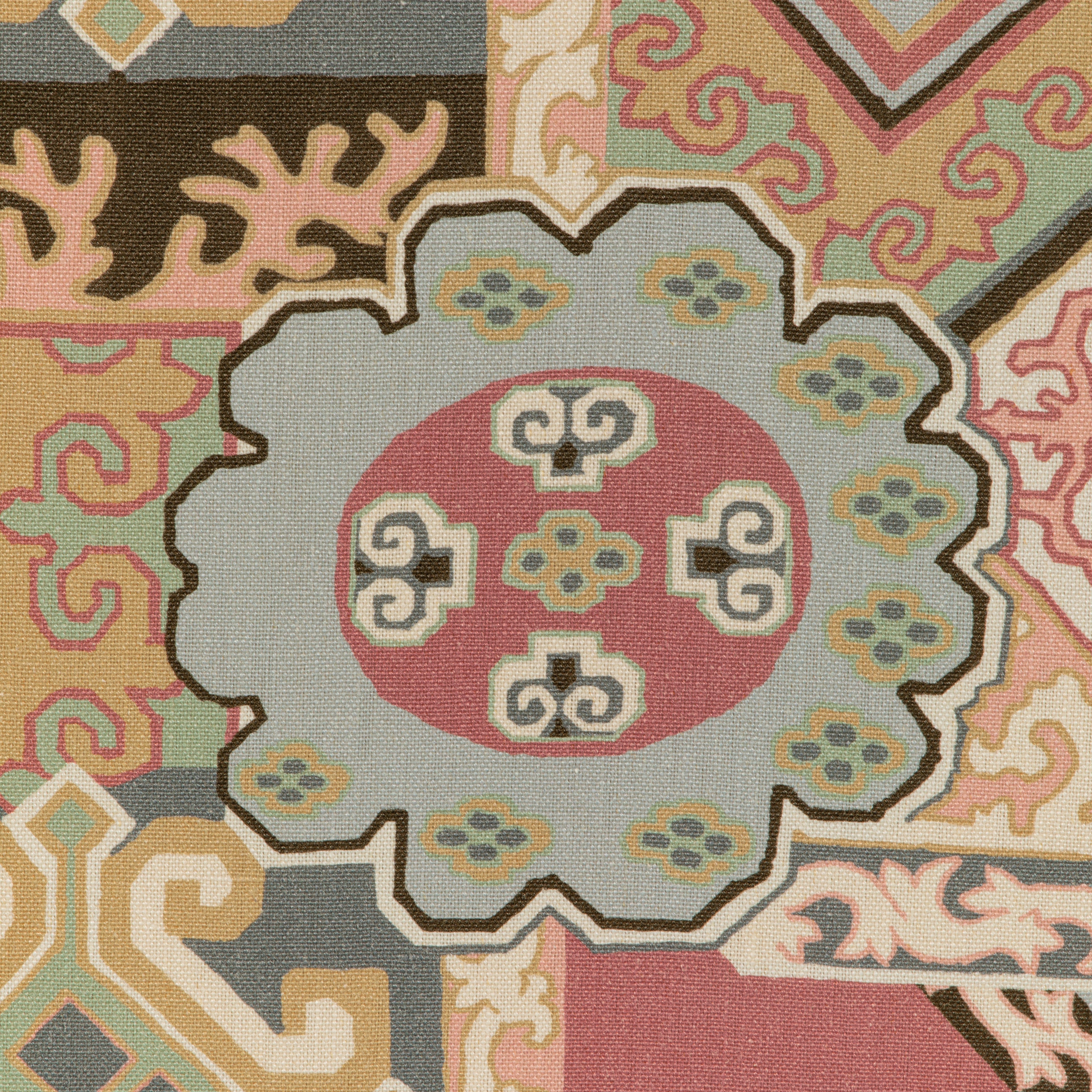Batangas Print - Pink/Multi - Lee Jofa Fabric