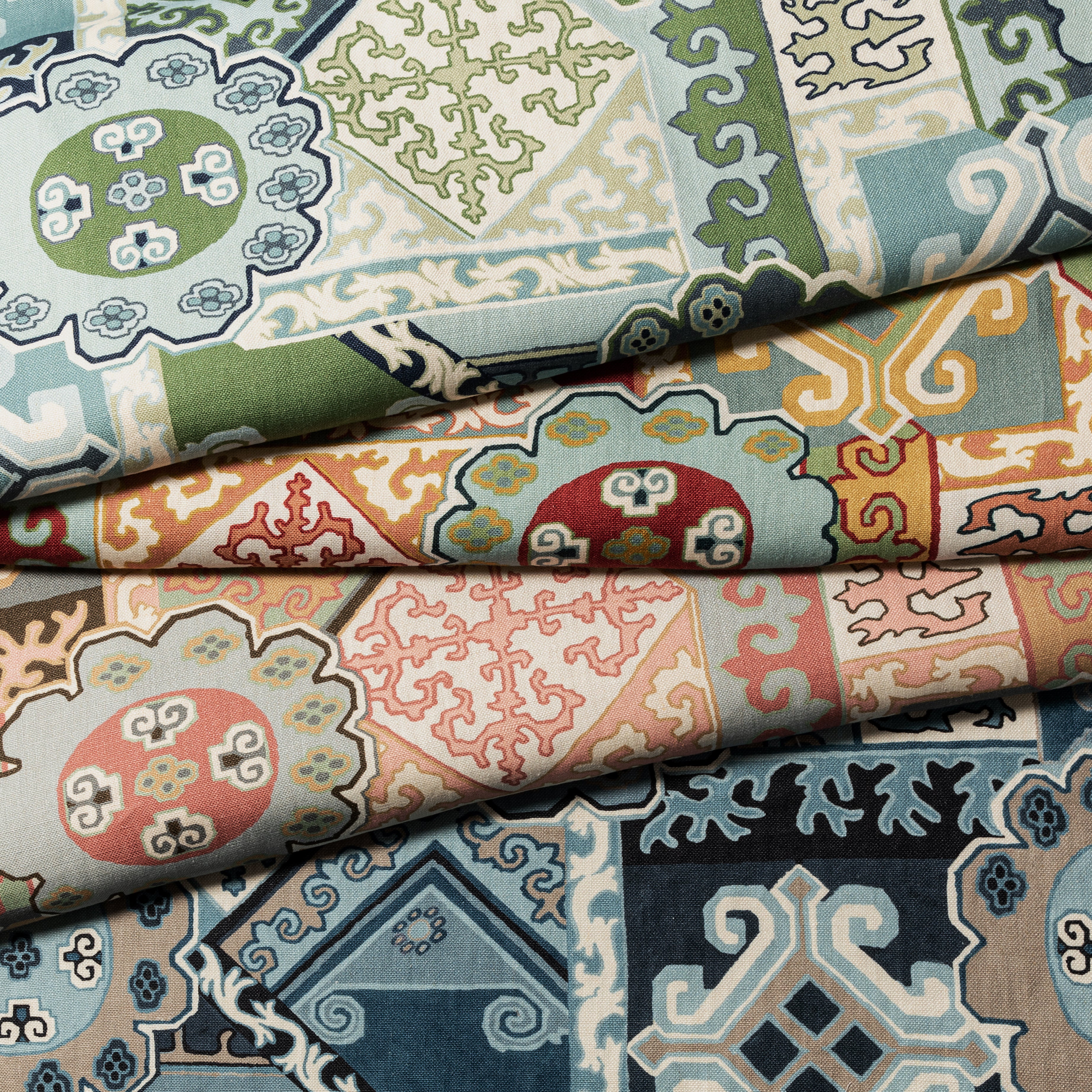 Batangas Print - Pink/Multi - Lee Jofa Fabric