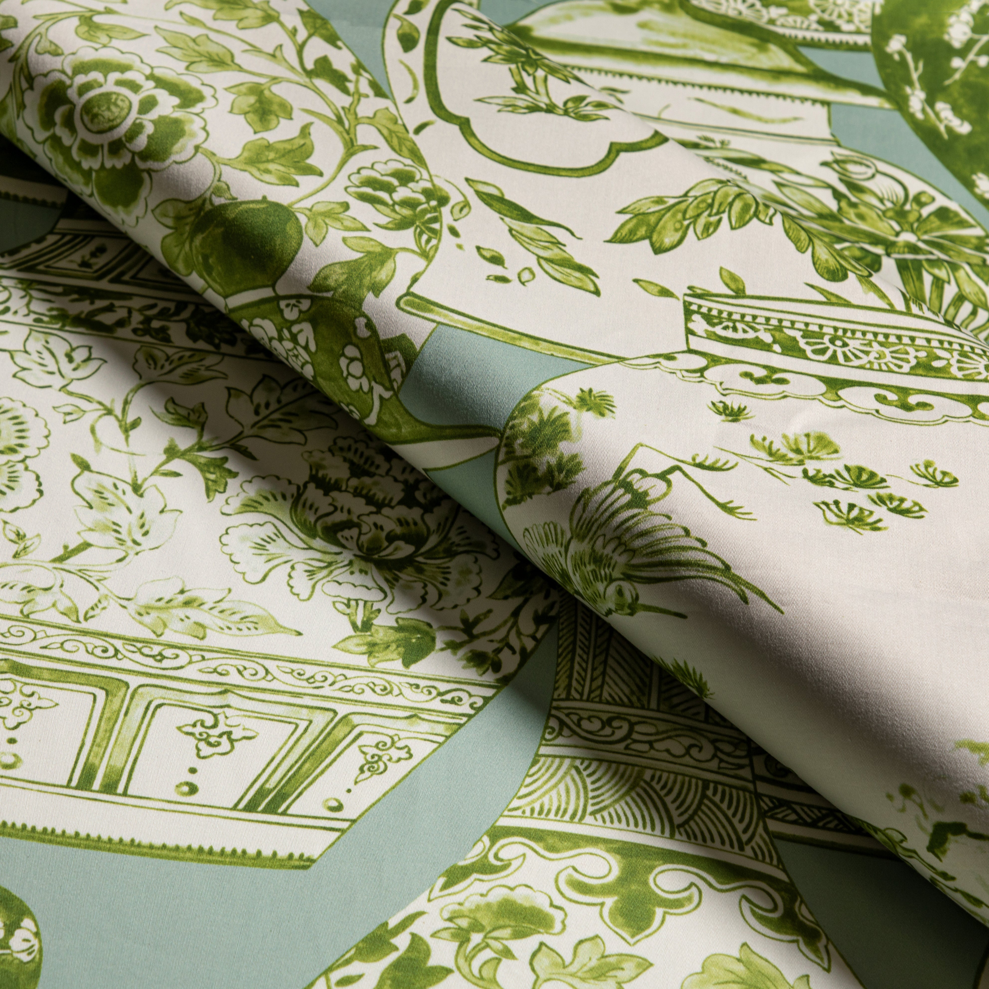 Pandan Print - Mist/Jade - Lee Jofa Fabric