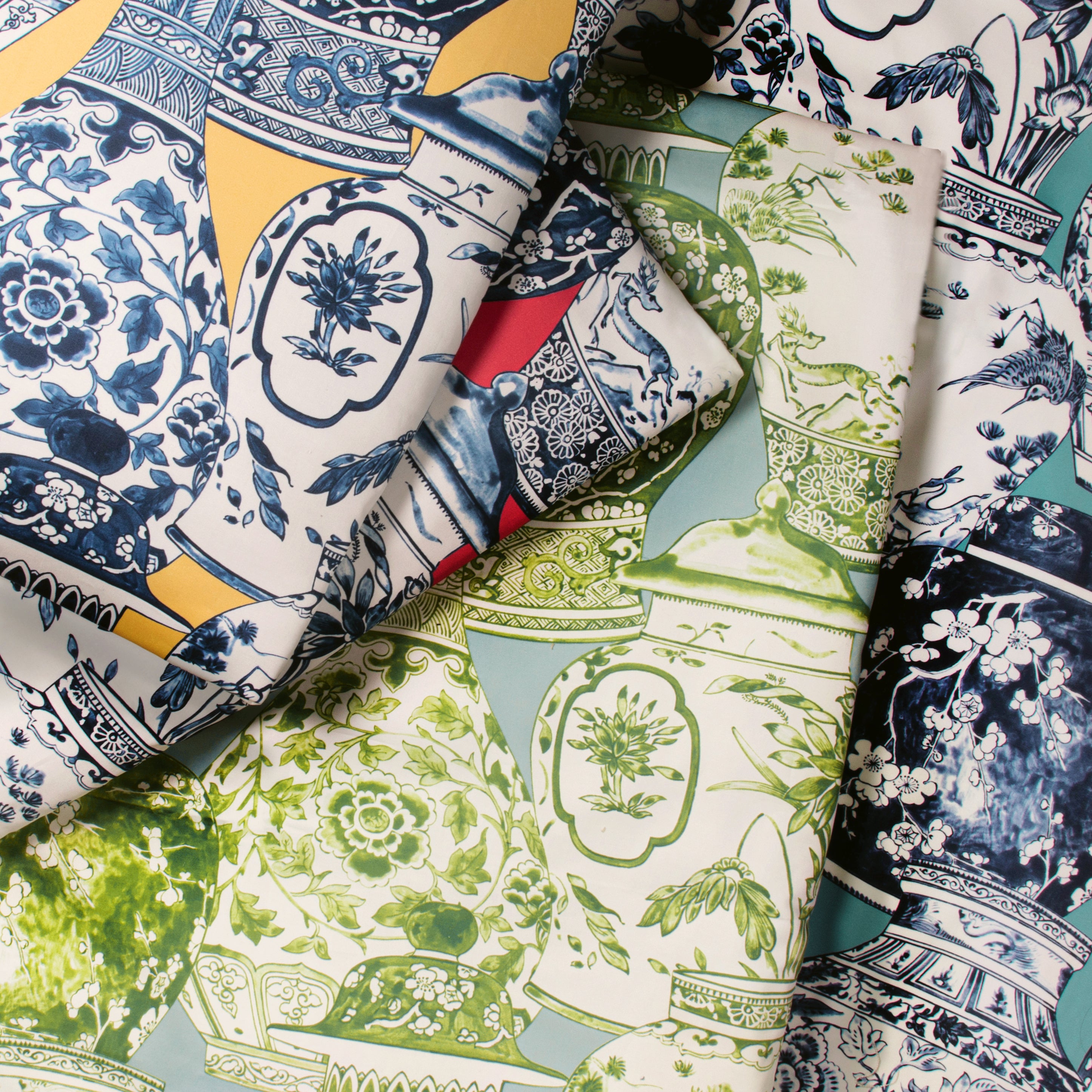 Pandan Print - Mist/Jade - Lee Jofa Fabric