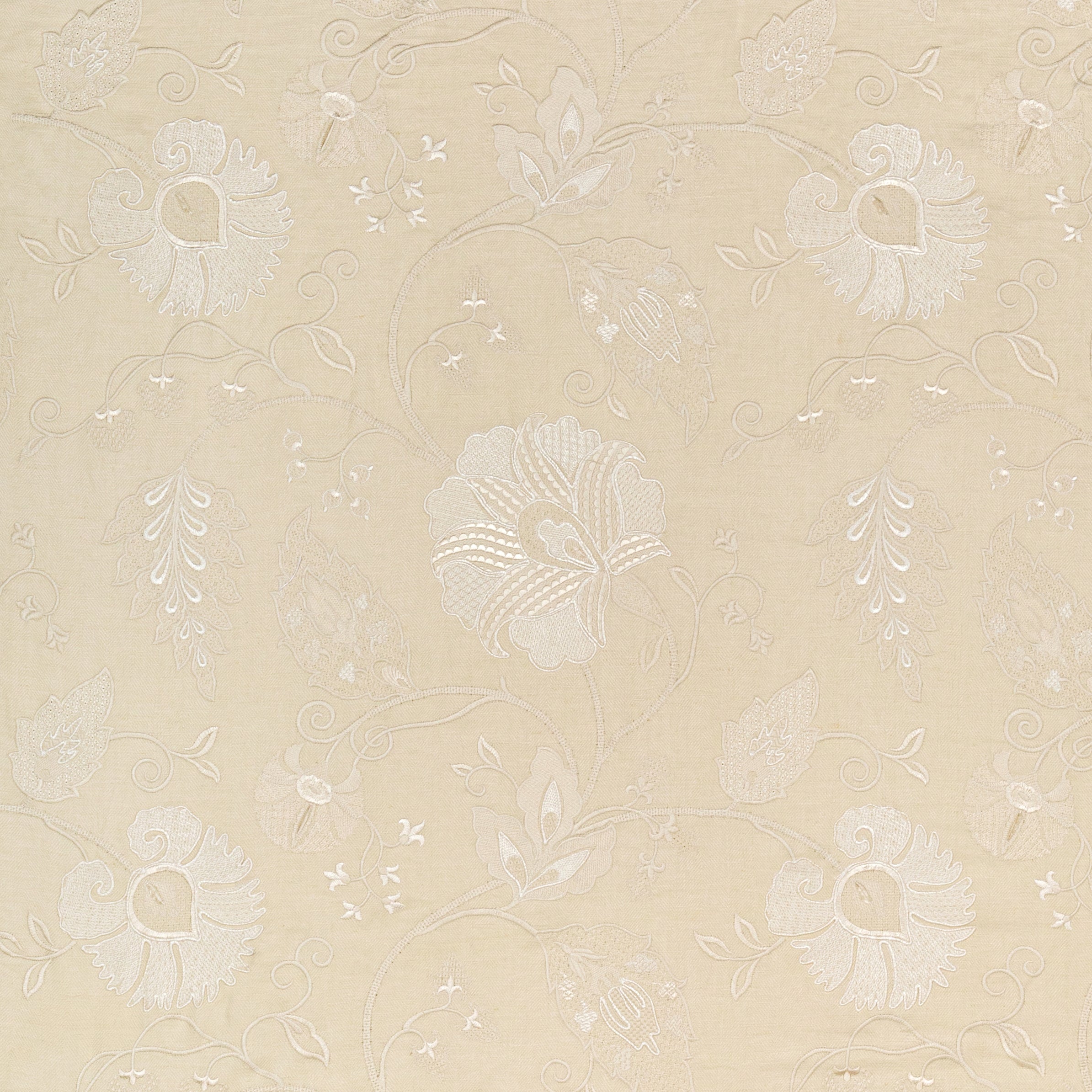 Shiraz Emb - Stone/Ivory - Lee Jofa Fabric
