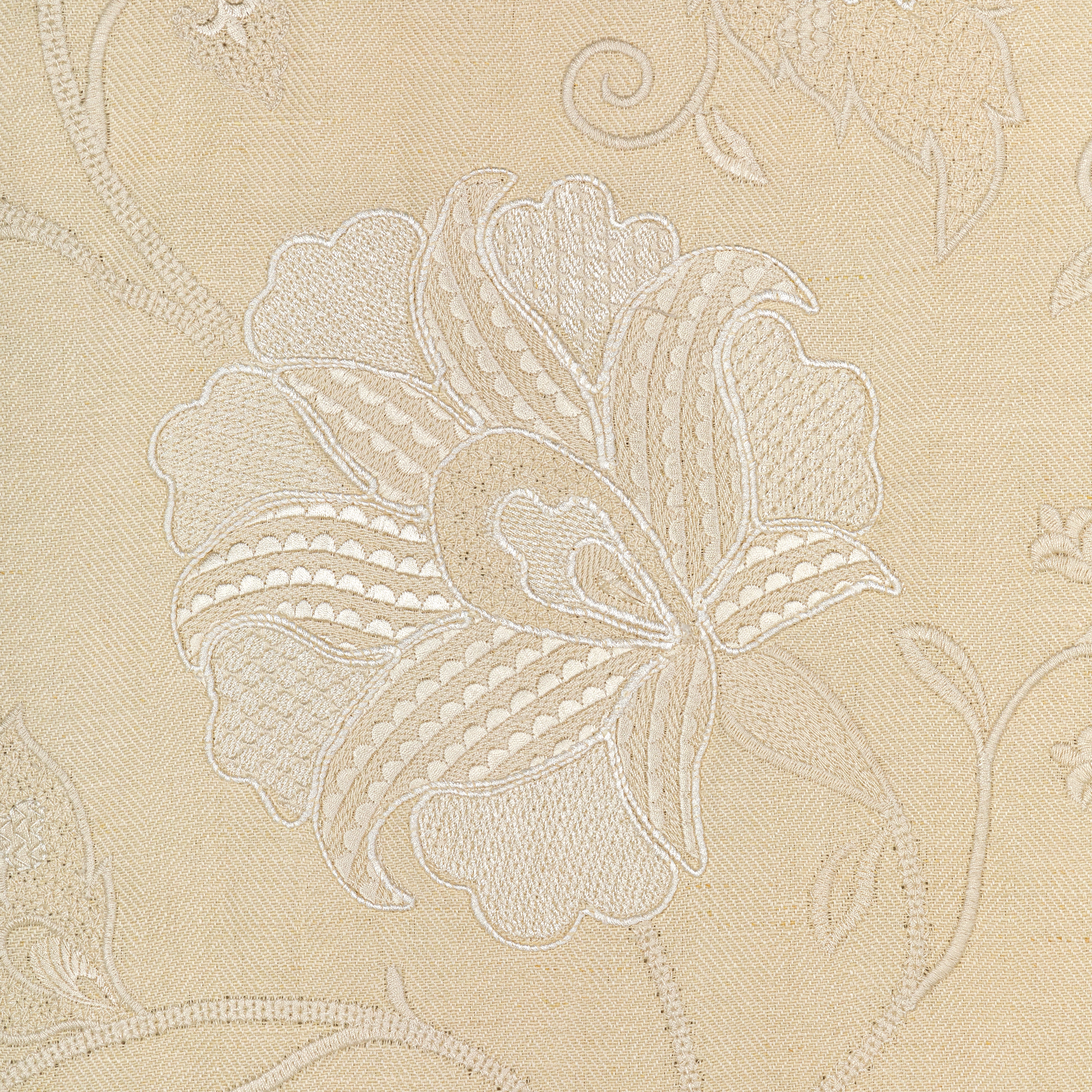 Shiraz Emb - Stone/Ivory - Lee Jofa Fabric
