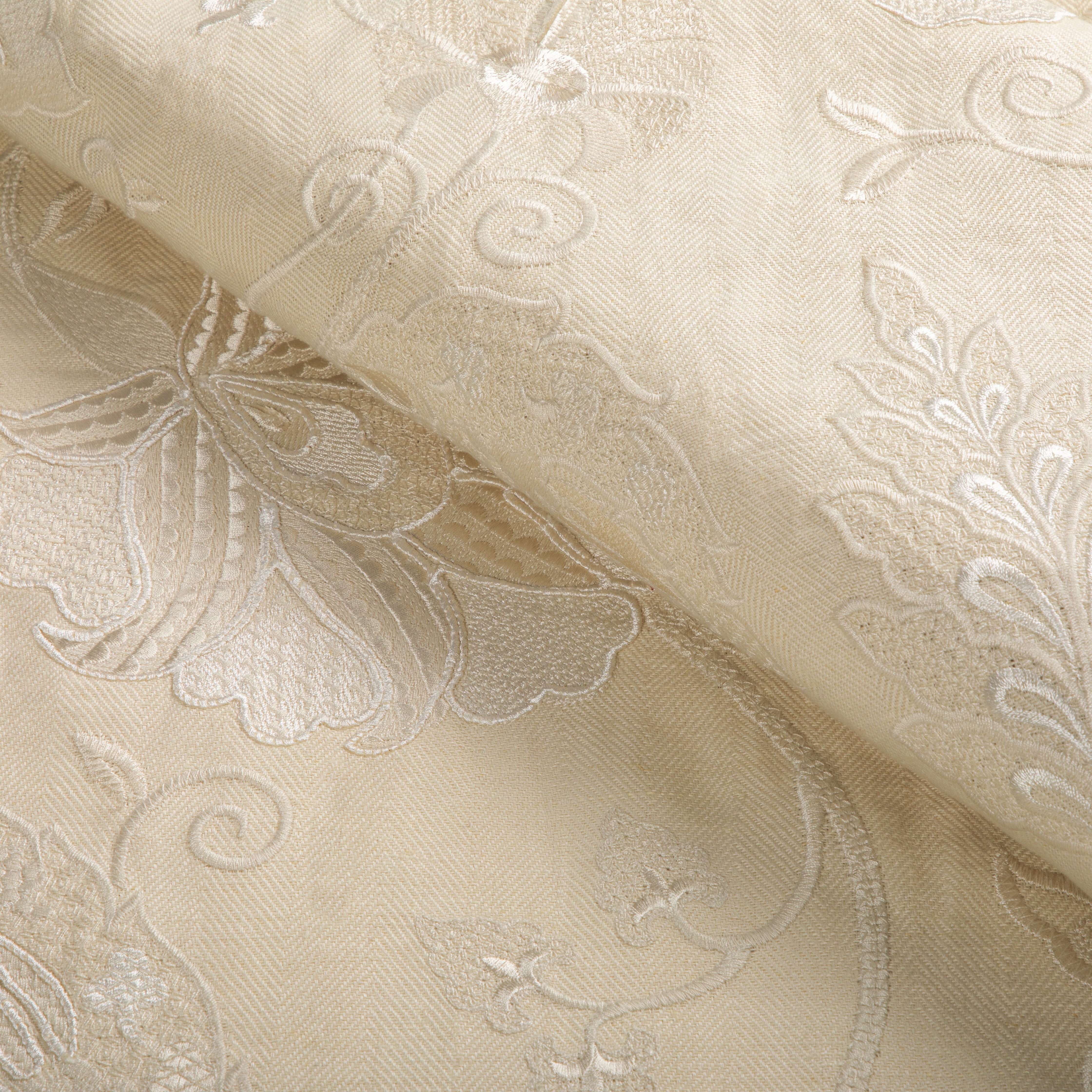 Shiraz Emb - Stone/Ivory - Lee Jofa Fabric