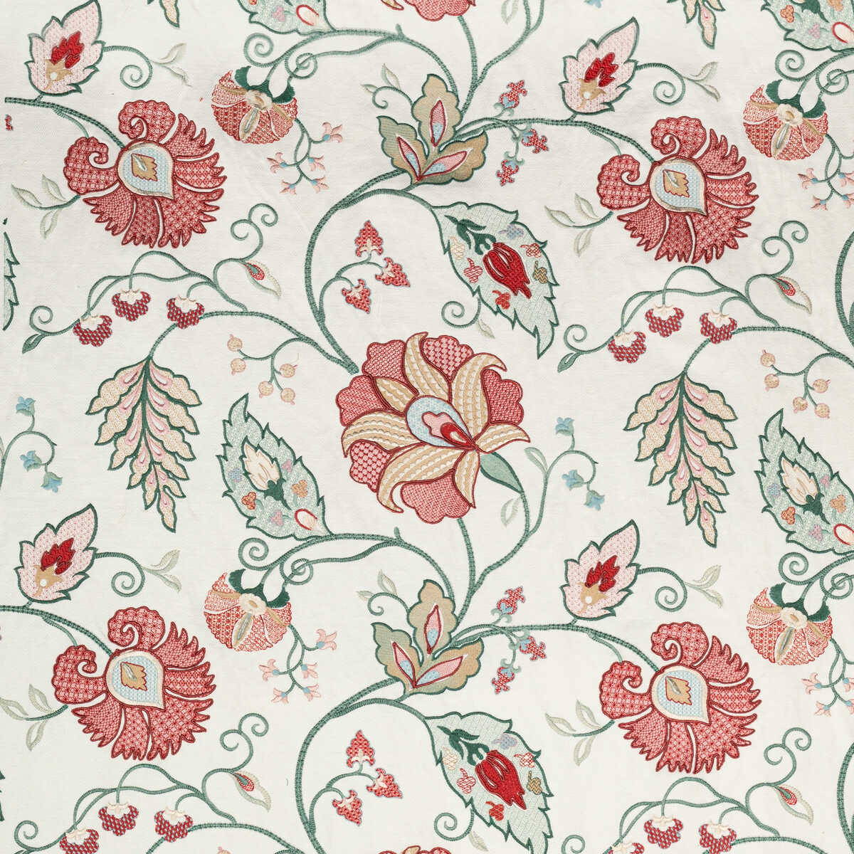 Shiraz Emb - Rose/Jade