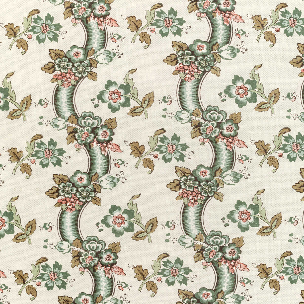 Benday Print - Green/Rose - LEE JOFA Tela