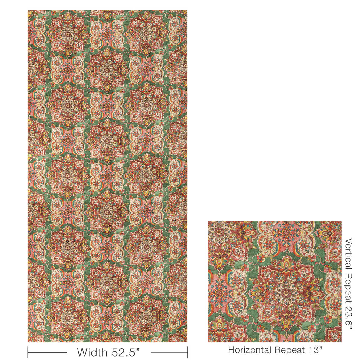 Granada Print - Jewel - LEE JOFA Tela