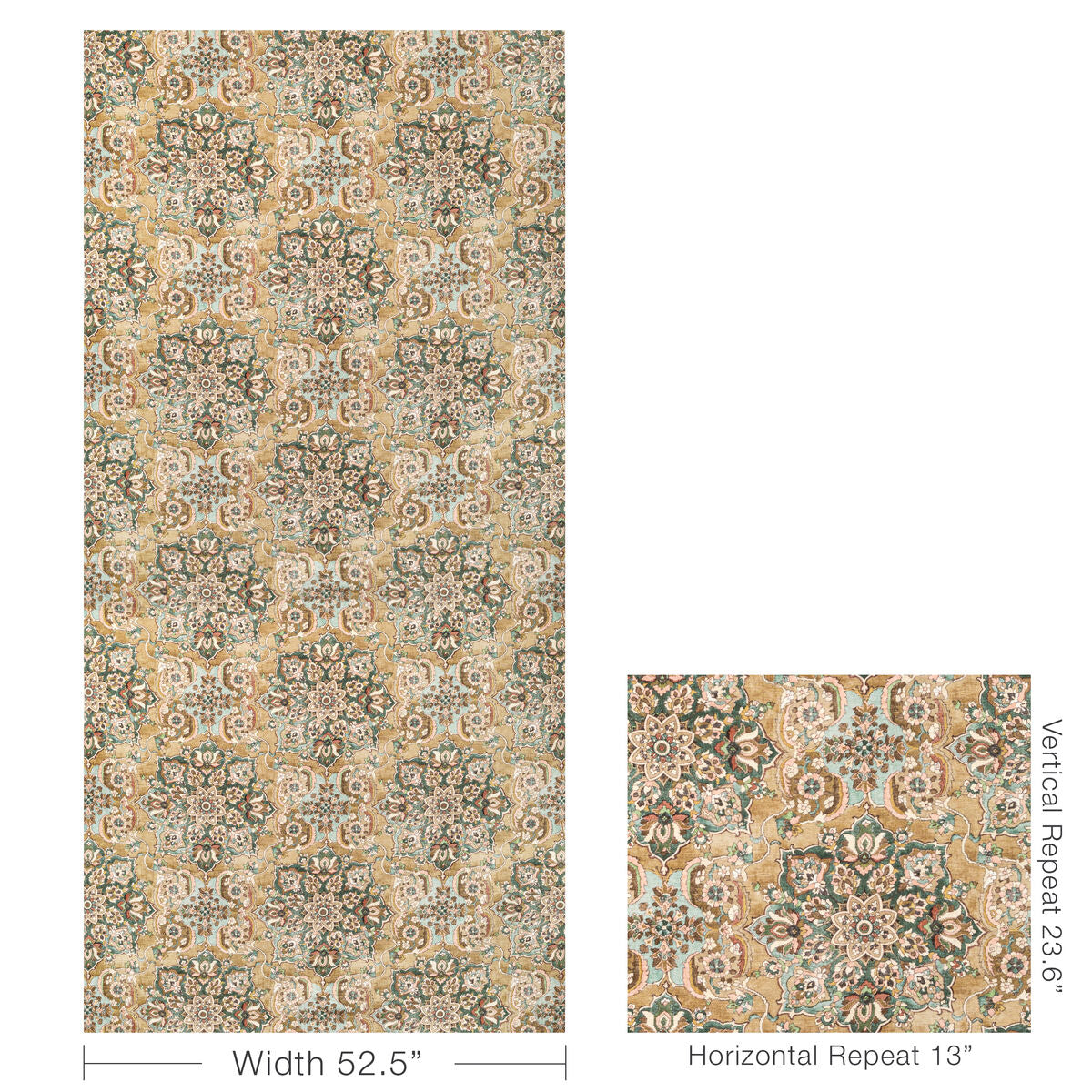 Granada Print - Bronze - Lee Jofa Fabric