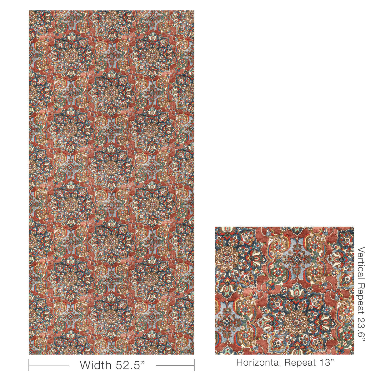 Granada Print - Ruby - Lee Jofa Fabric