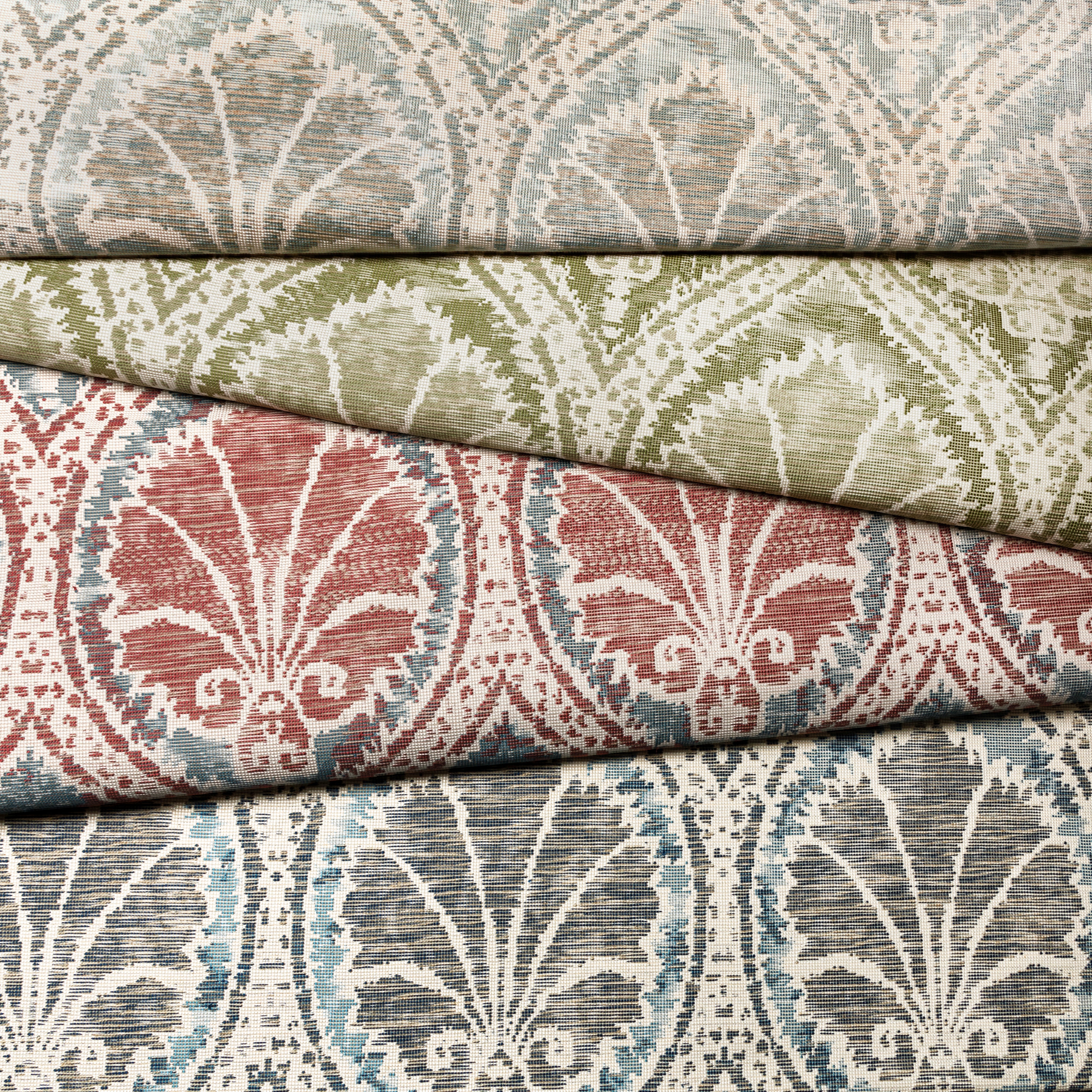Seville Weave - Denim/Brick - Lee Jofa Fabric