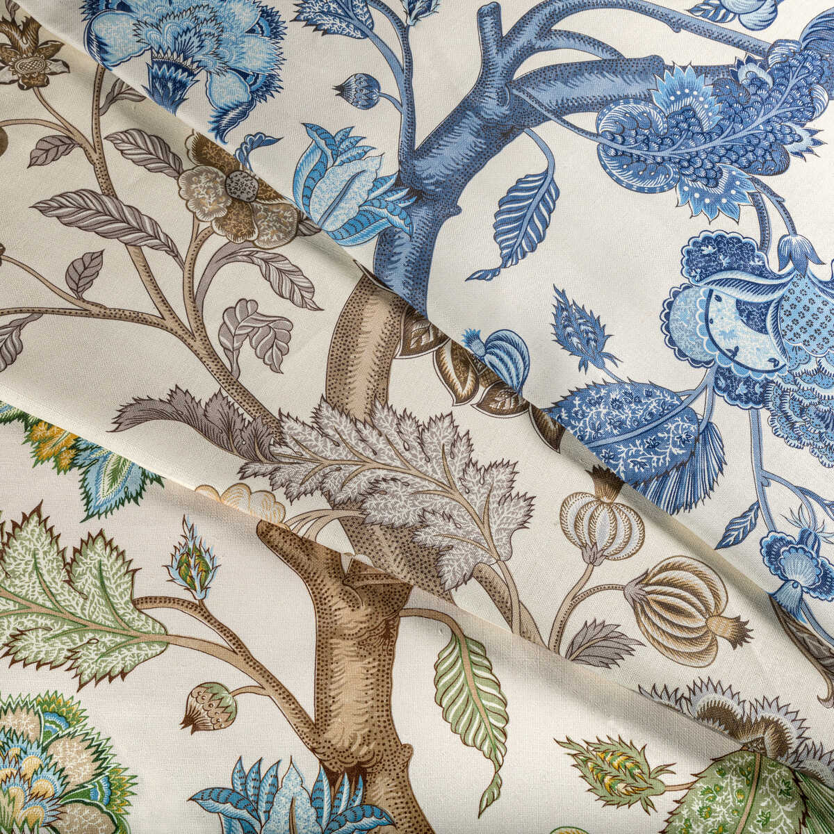 Palampore Print - Stone - LEE JOFA Fabric