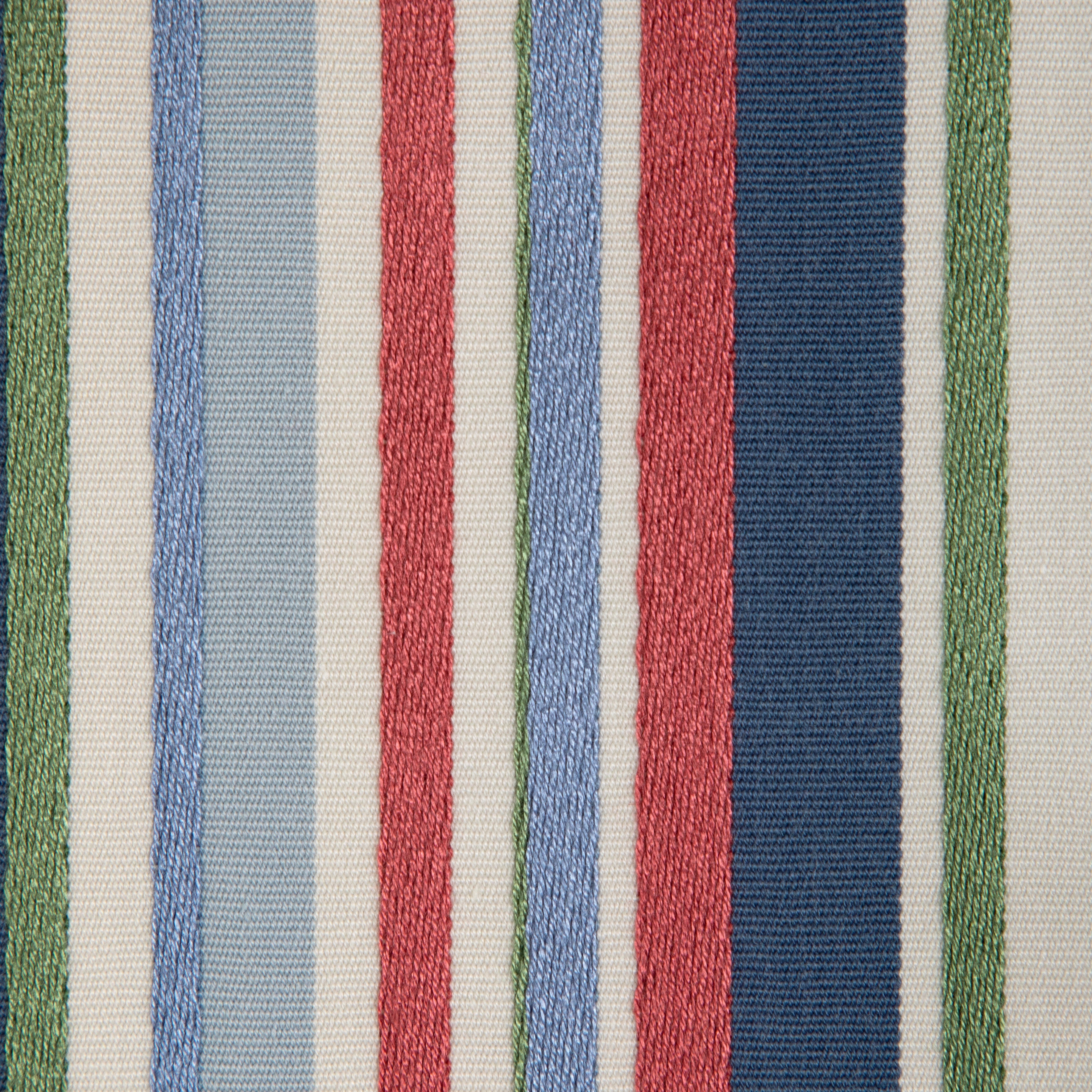 Siders Stripe - Blue/Red - Lee Jofa Fabric