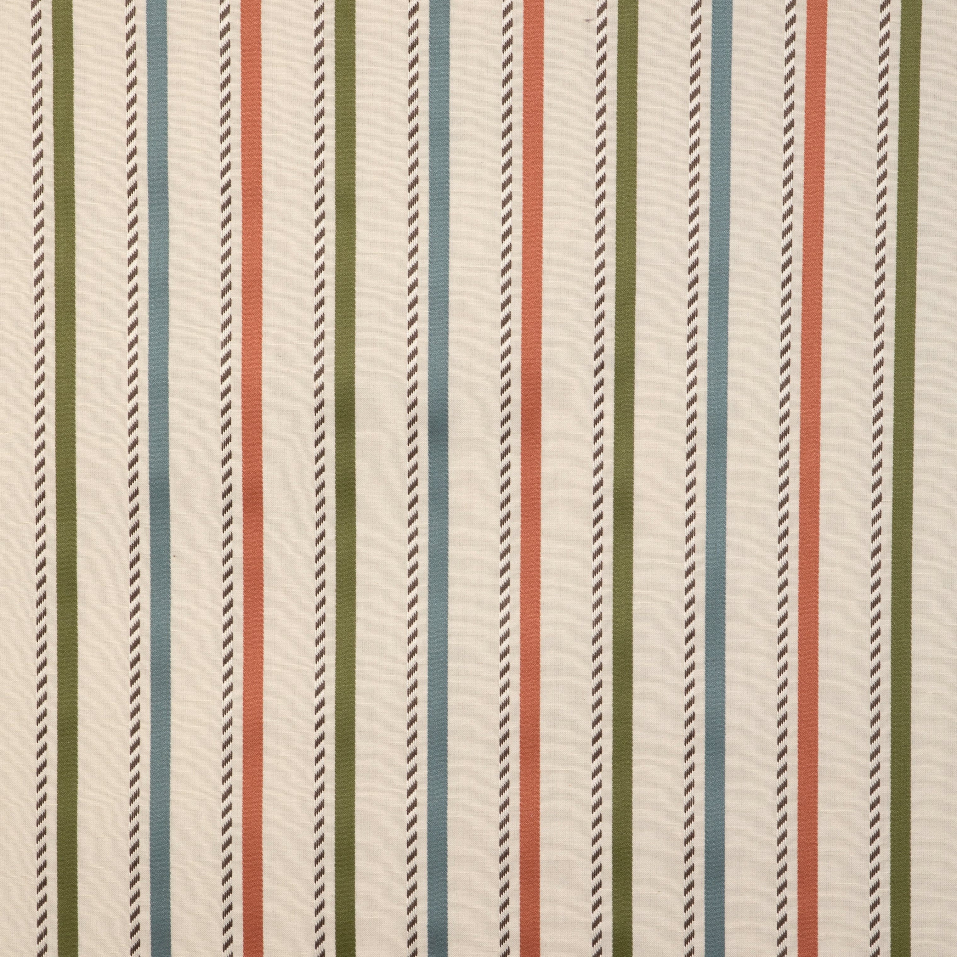 Buxton Stripe - Leaf/Clay - Lee Jofa Fabric