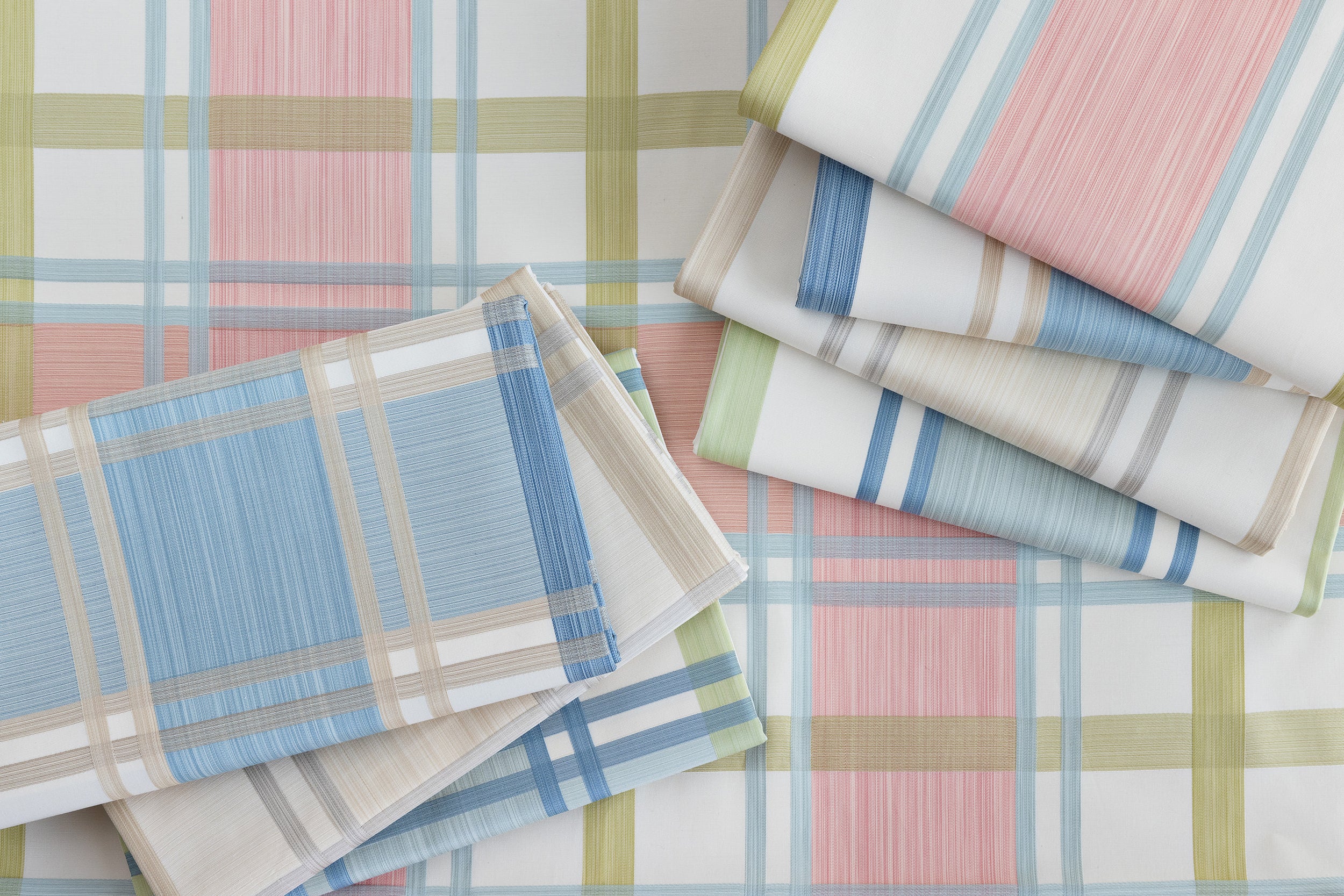 Davies Plaid - Aqua/Leaf - Lee Jofa Fabric
