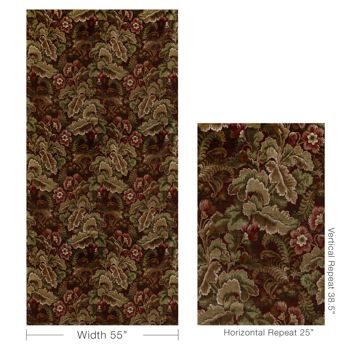 Barwick Velvet - Garnet - Lee Jofa Tela