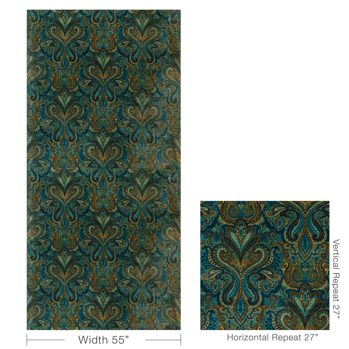 Carswell Velvet - Marine/Sky - LEE JOFA Fabric