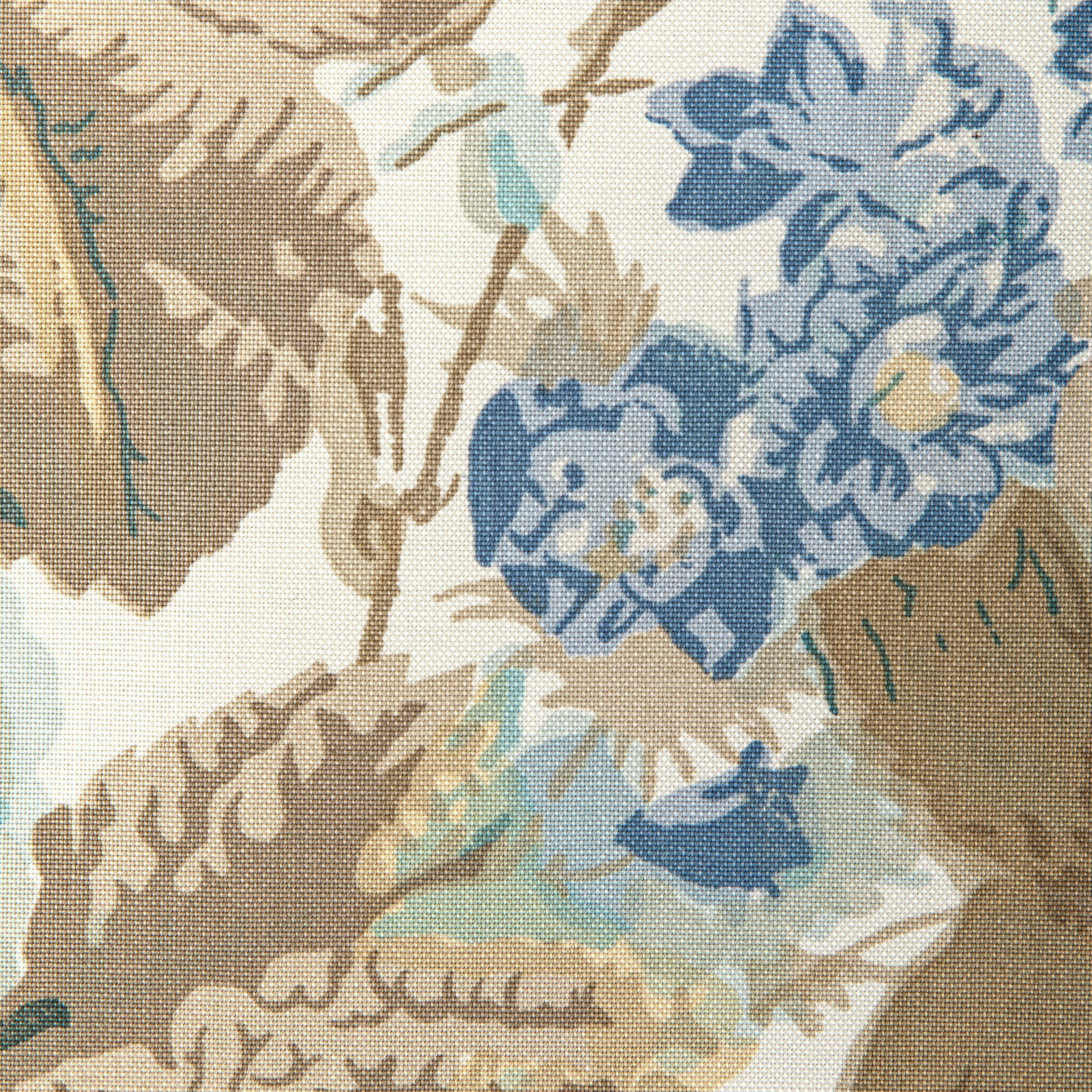 Floral Bouquet - Aqua/Dune - Lee Jofa Fabric
