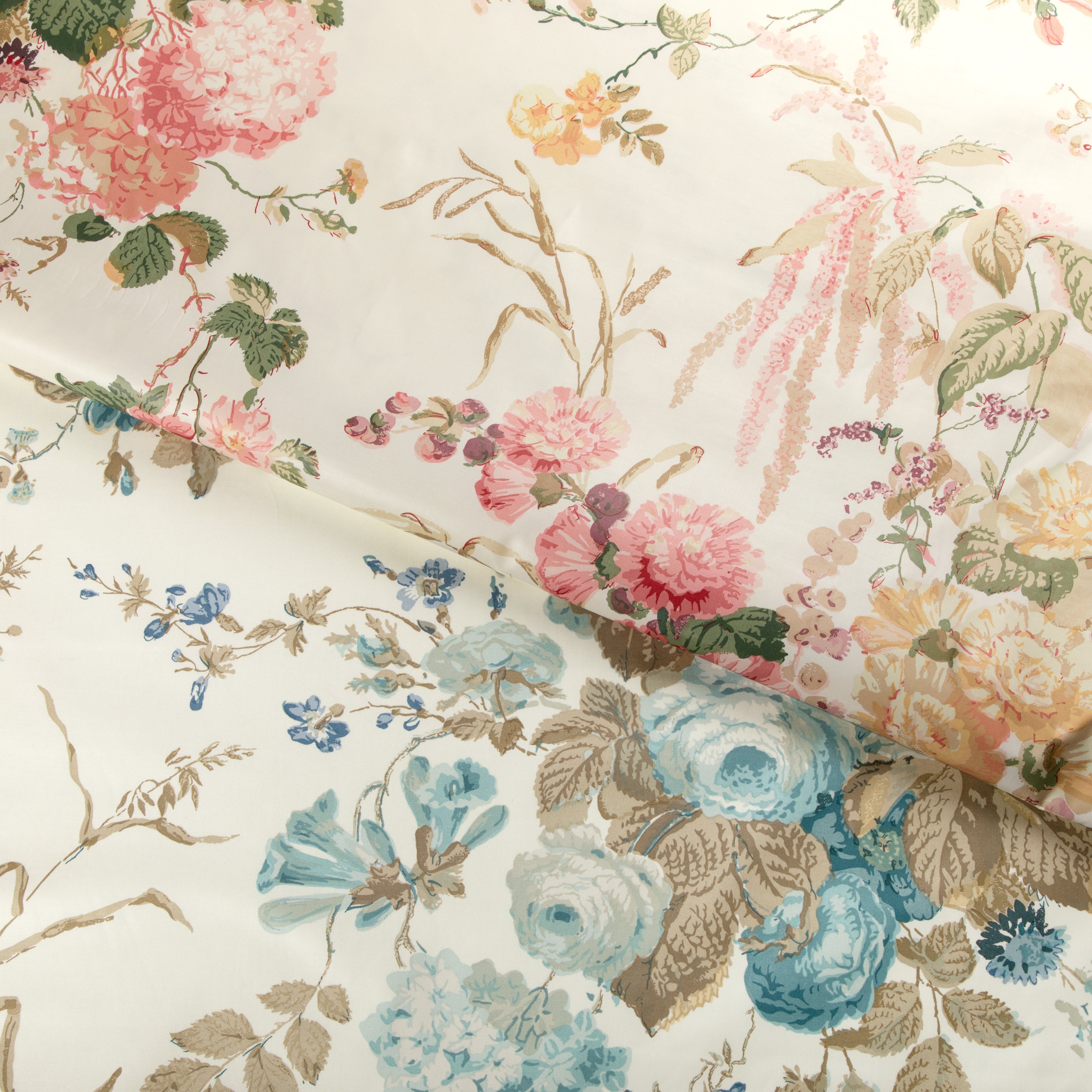 Floral Bouquet - Aqua/Dune - Lee Jofa Fabric