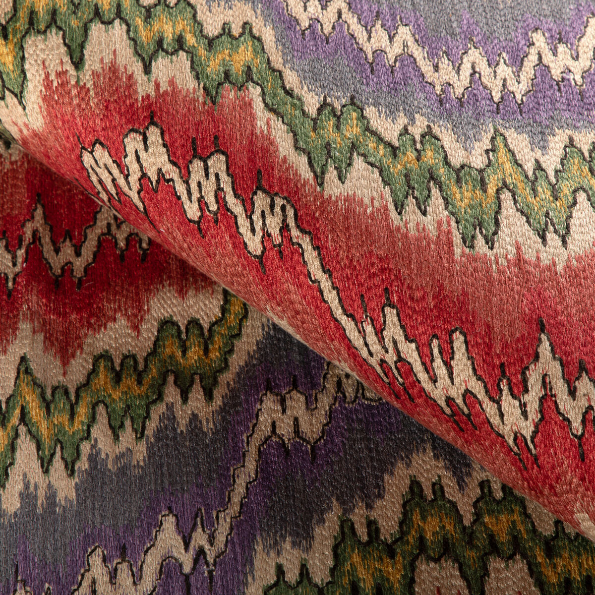 Flame Embroidery - Multi - Lee Jofa Fabric