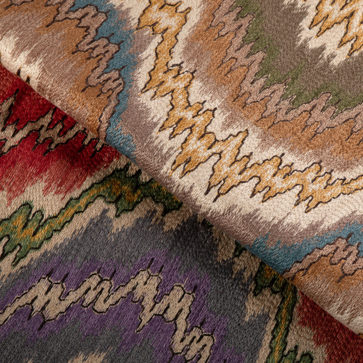 Flame Embroidery - Multi - Lee Jofa Fabric