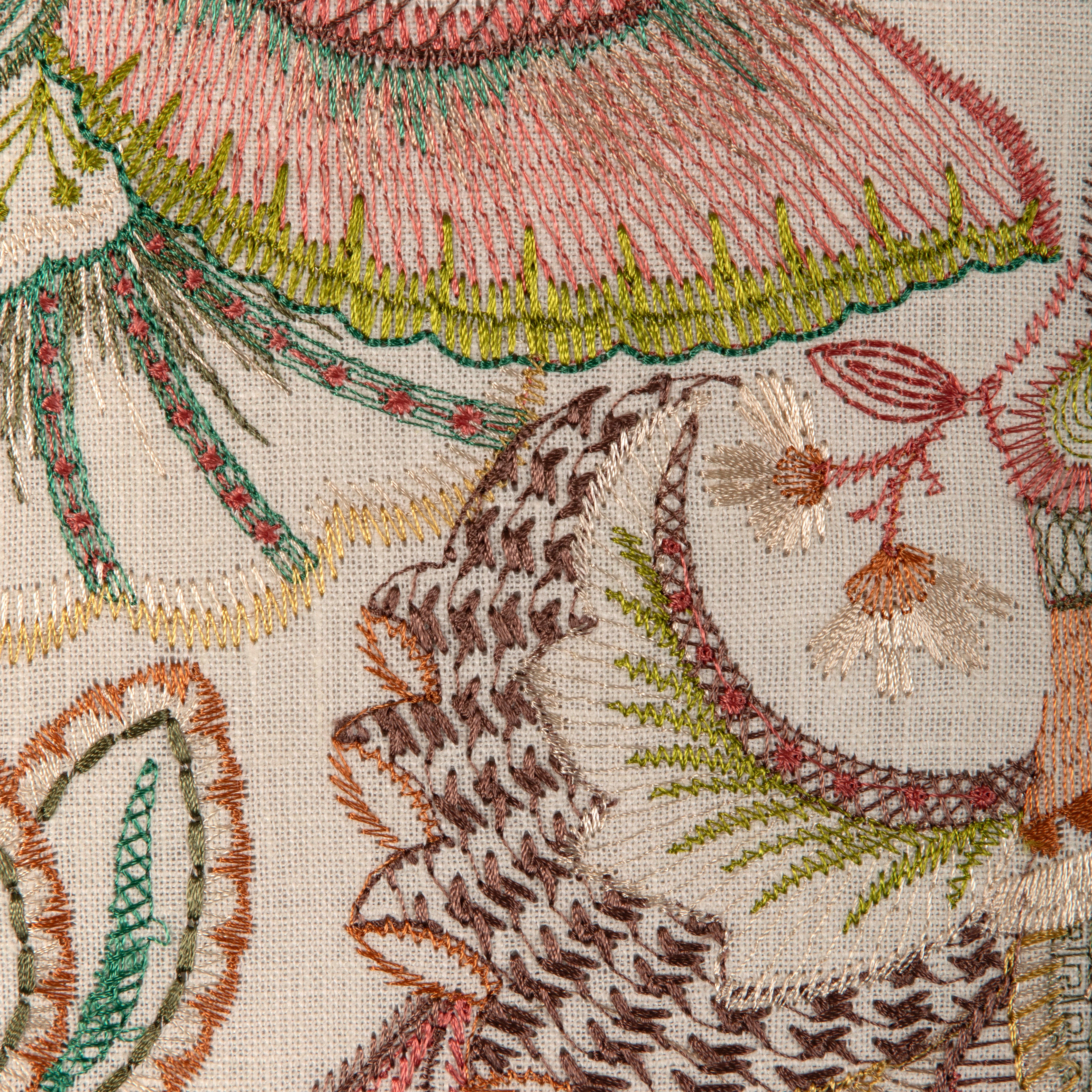 Eden Emb - Pink/Multi - Lee Jofa Fabric