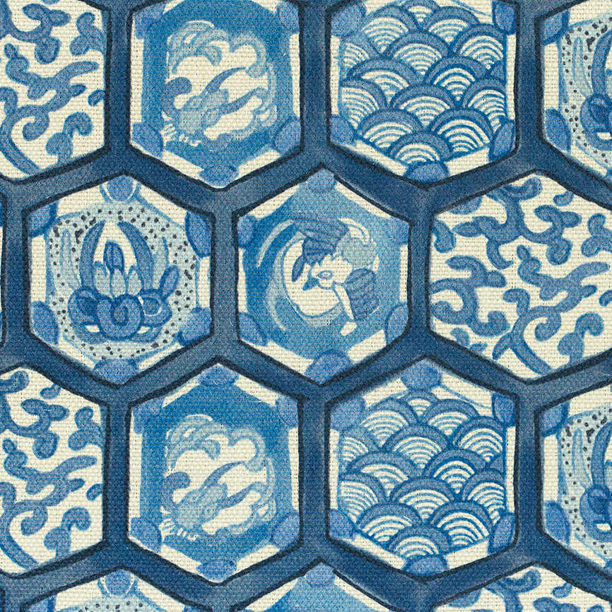 Imari Ii - Blue - LEE JOFA Fabric