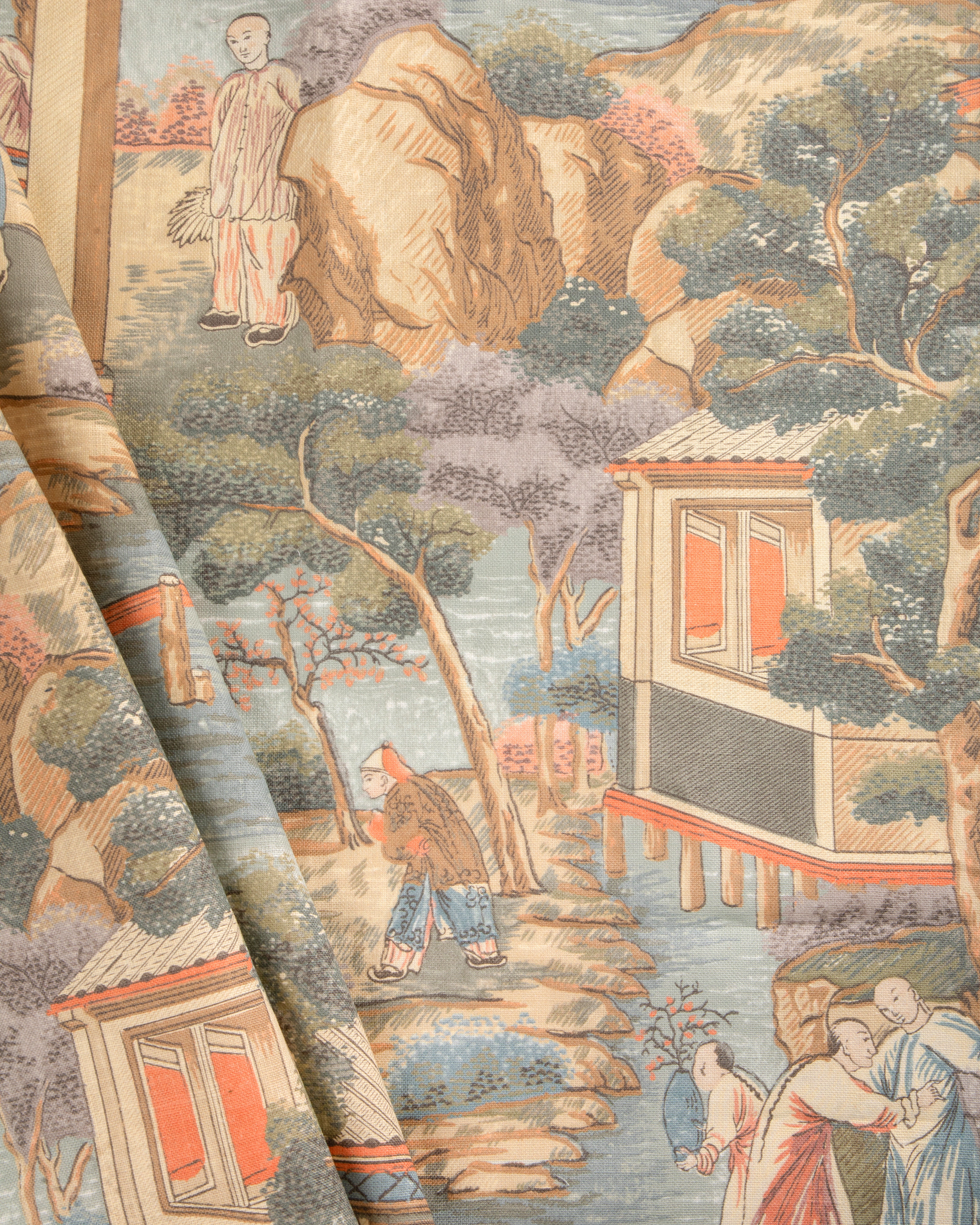 Tarim River Print - Multi - Lee Jofa Fabric