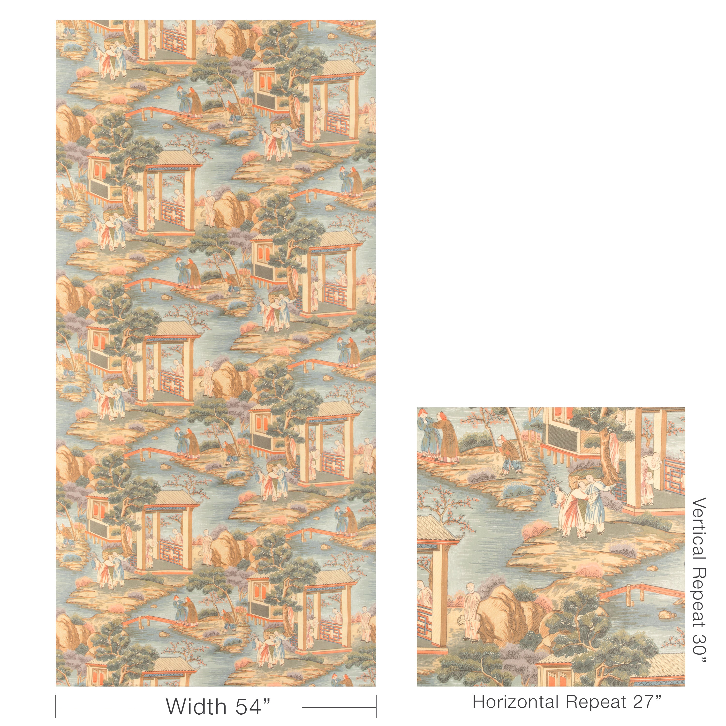 Tarim River Print - Multi - Lee Jofa Fabric