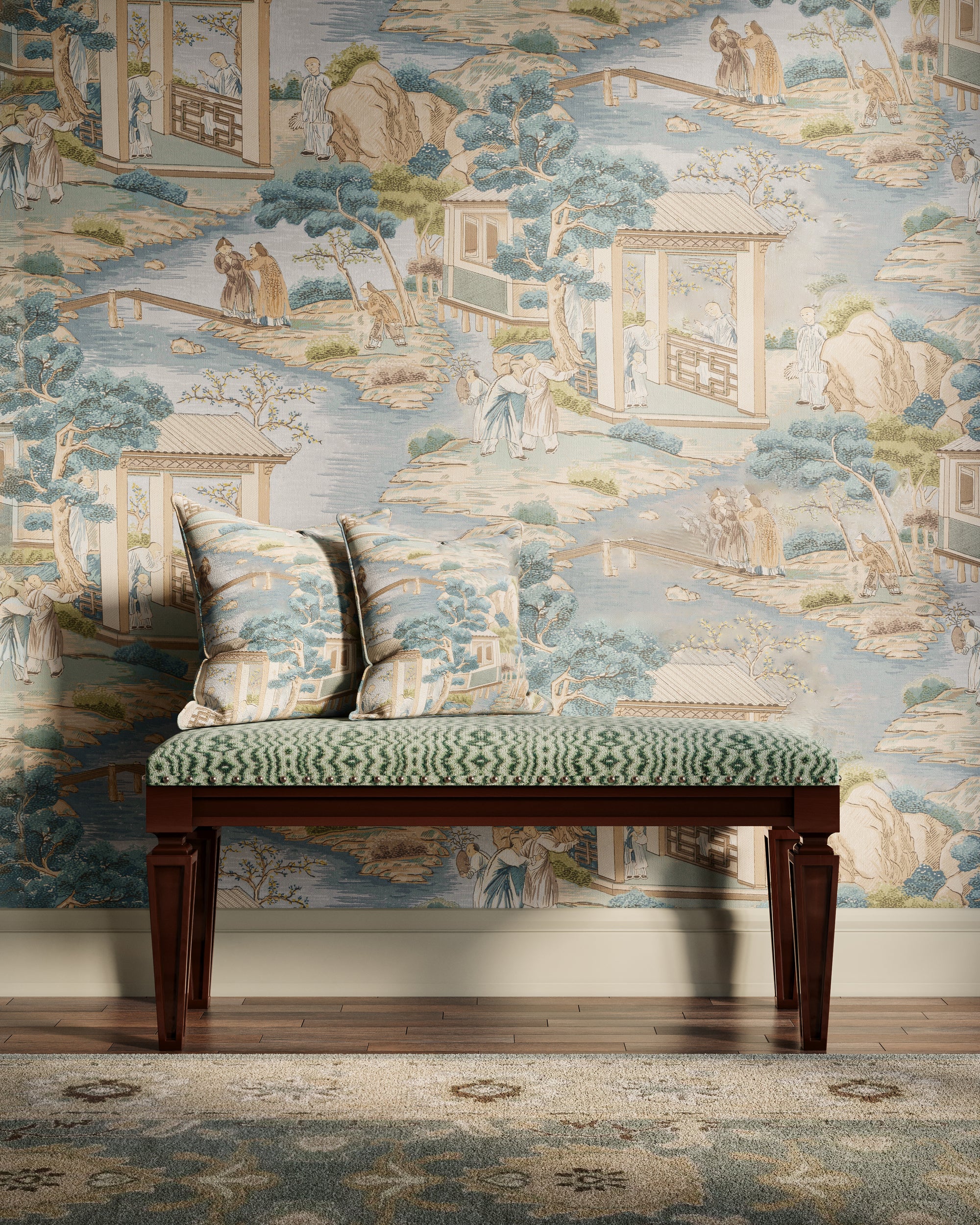 Tarim River Print - Multi - Lee Jofa Fabric