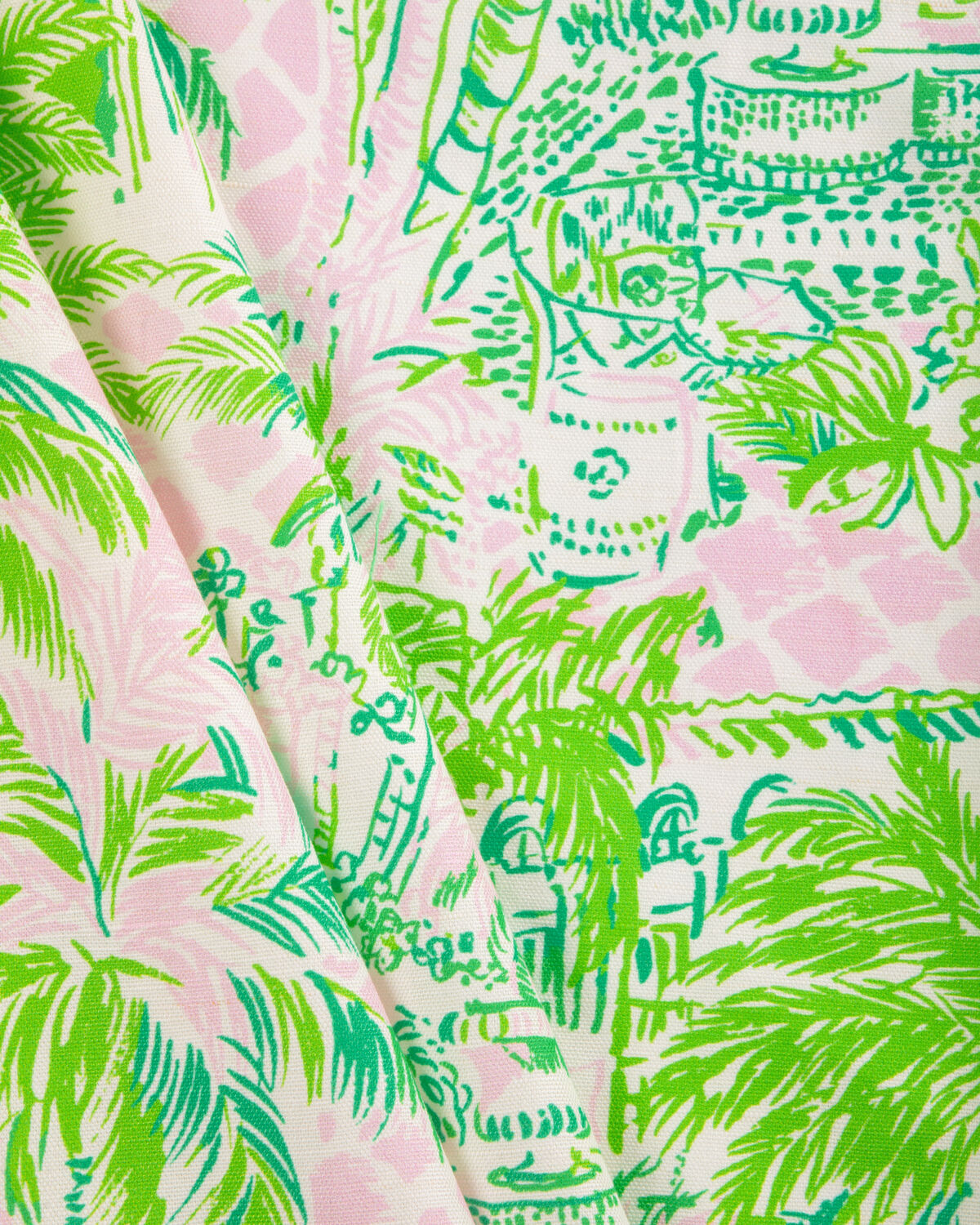 Palm Beach - Pink/Green - Lee Jofa Fabric