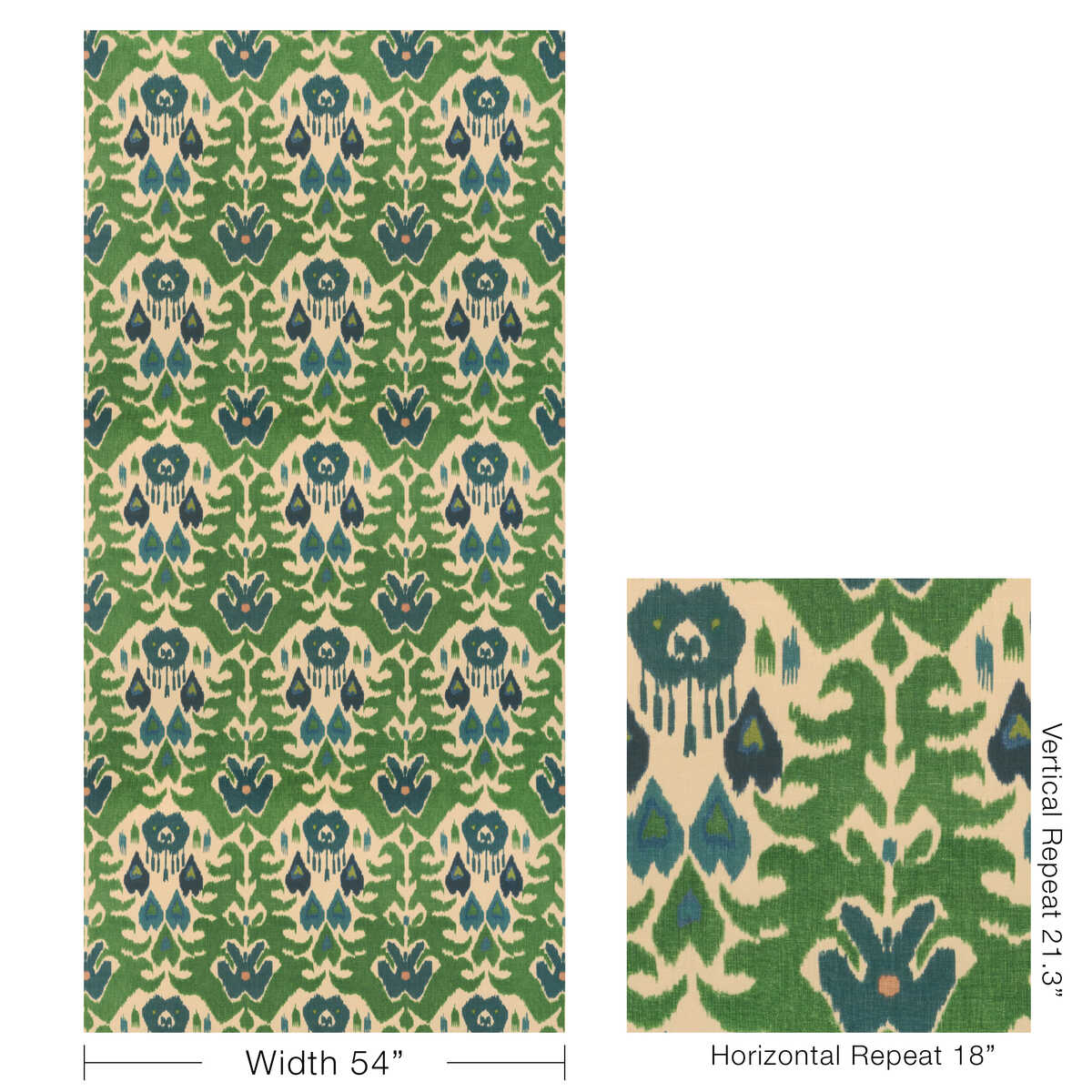 Marco Polo Ii - Green/Navy - LEE JOFA Tela