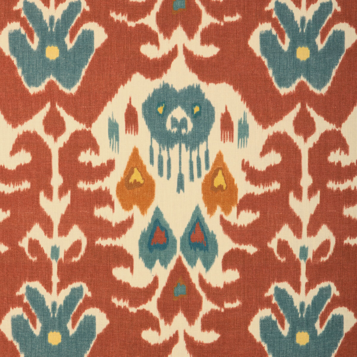 Marco Polo Ii - Brick/Teal - Lee Jofa Fabric