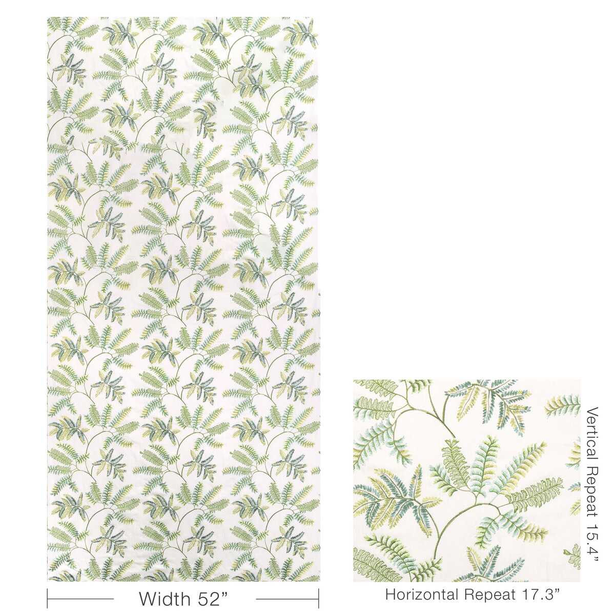Royal Fern Emb - Spring - LEE JOFA Fabric