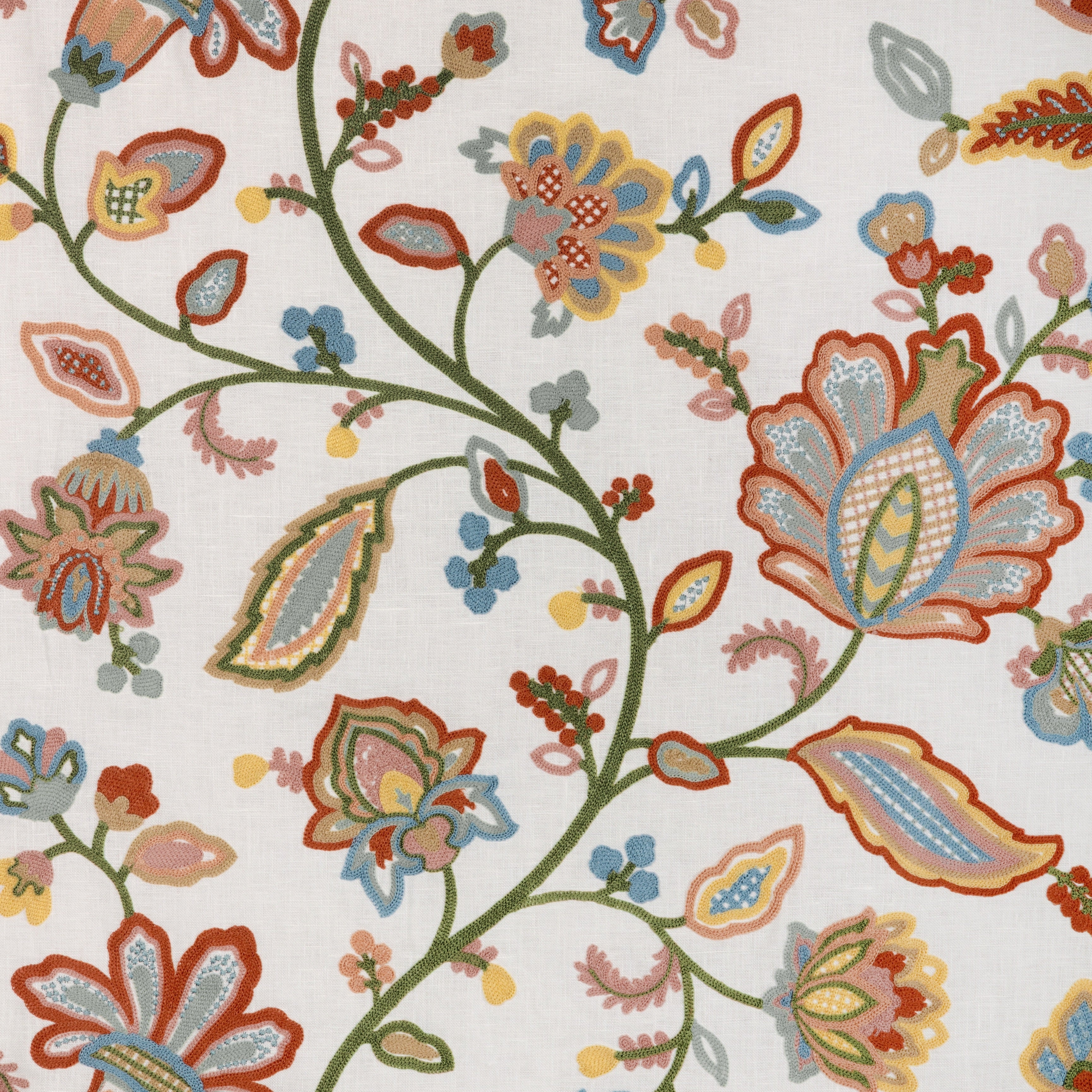 Westfield Emb - Ivory/Multi - Lee Jofa Fabric