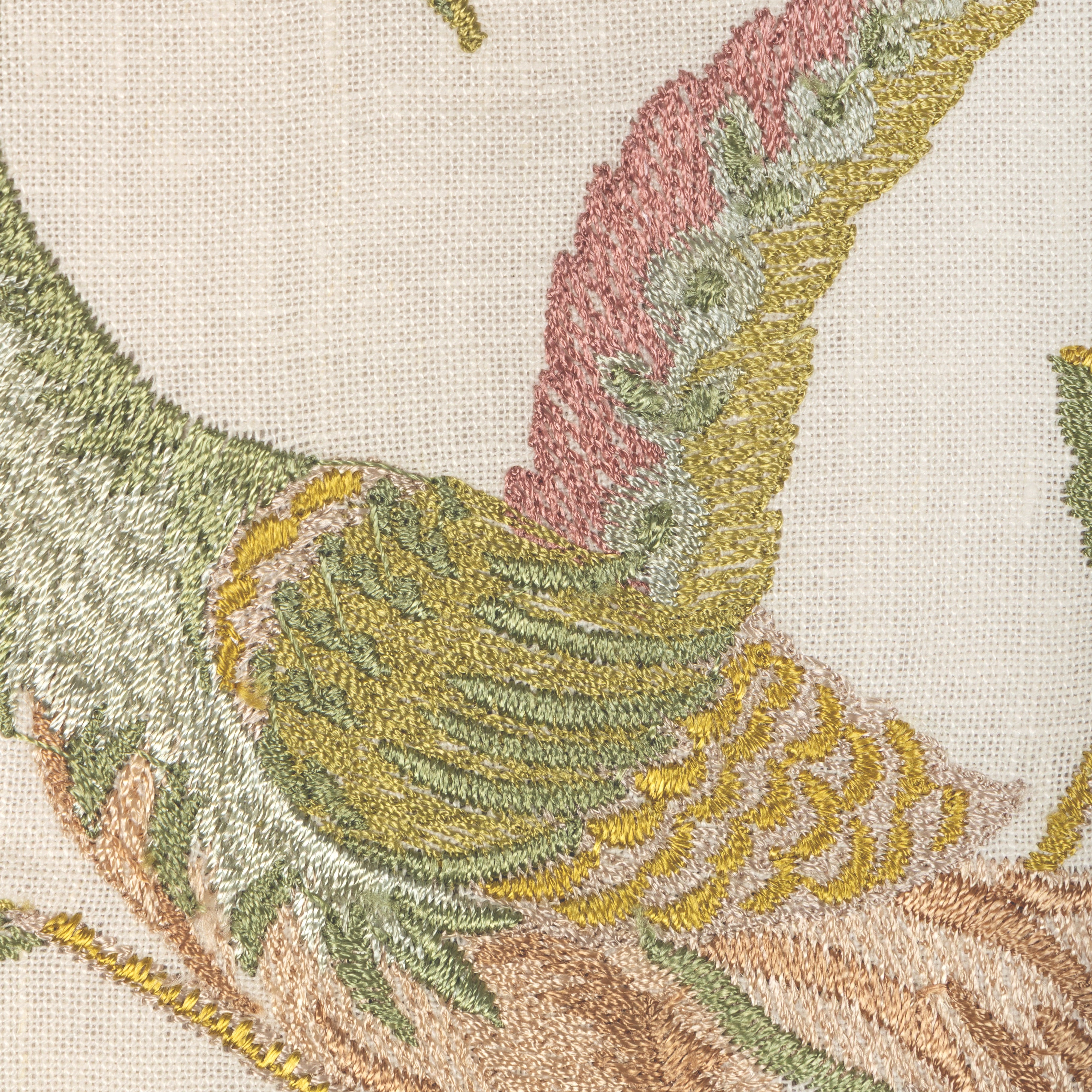 Palawan Emb - Rose/Leaf - Lee Jofa Fabric