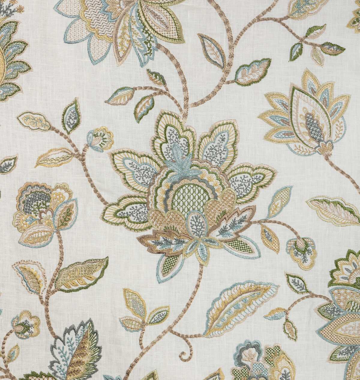 Mayfair Emb - Olive - LEE JOFA Fabric