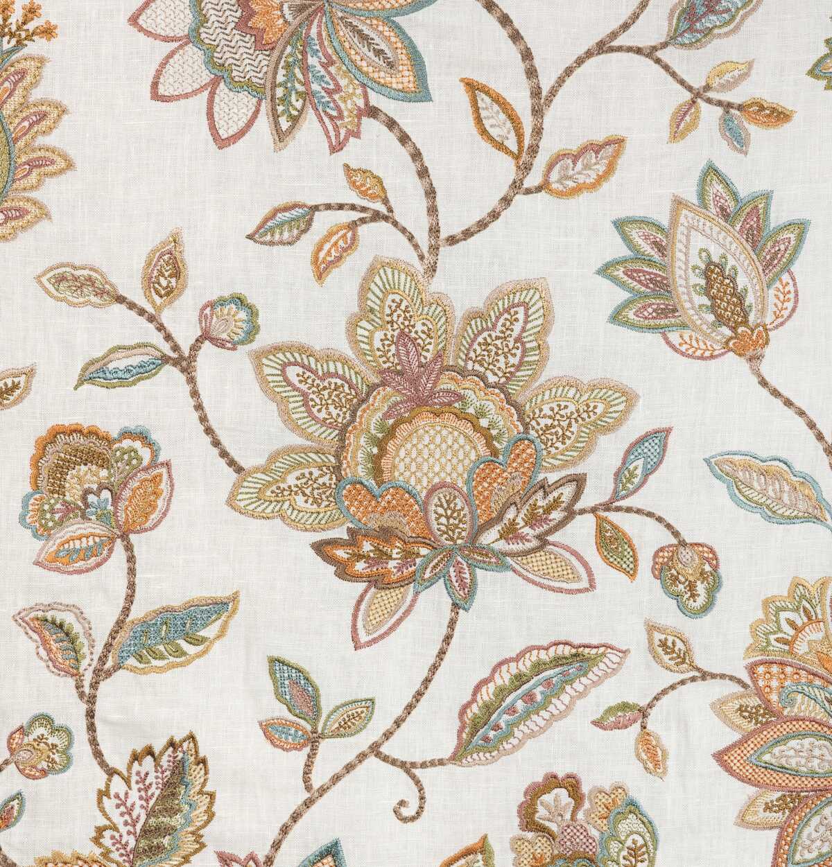 Mayfair Emb - Terracotta - LEE JOFA Fabric