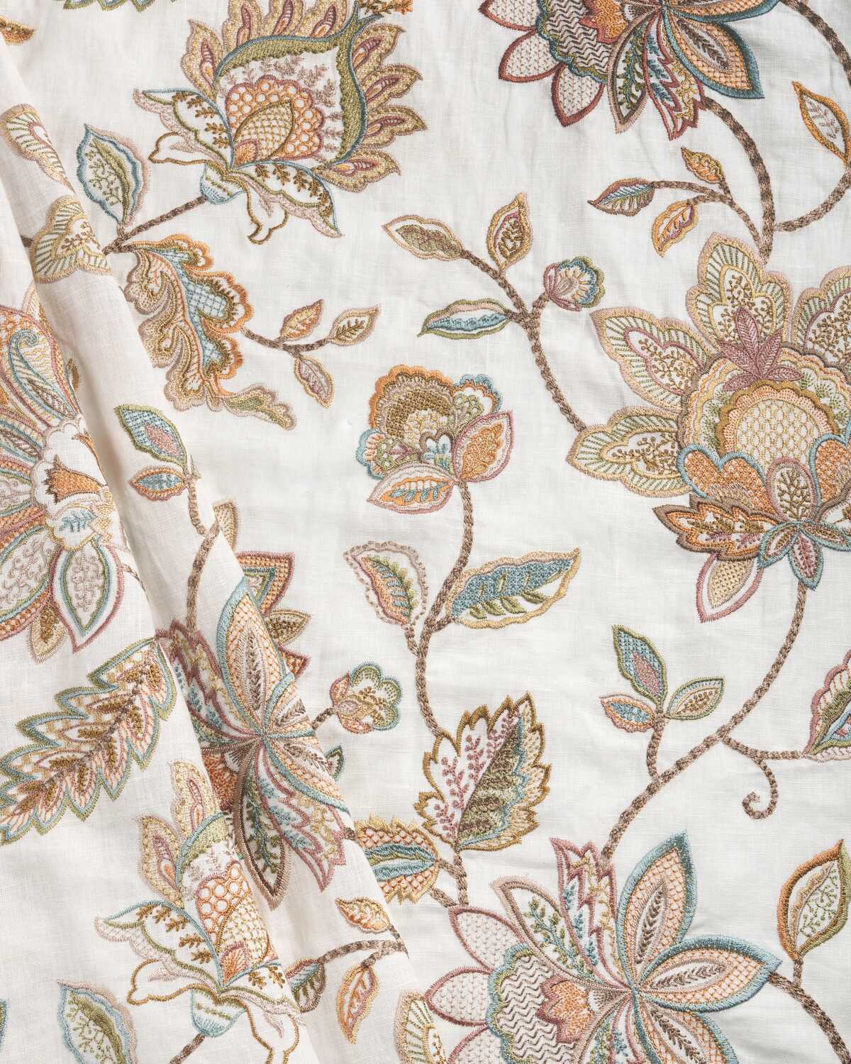 Mayfair Emb - Terracotta - LEE JOFA Fabric