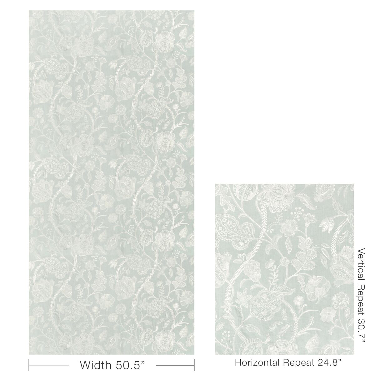 Summerfield Emb - Aqua - Lee Jofa Tela