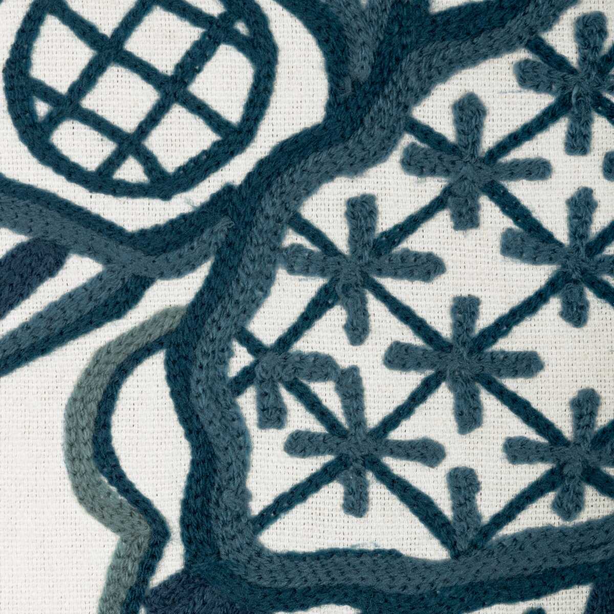Folkland Emb - Indigo - LEE JOFA Fabric