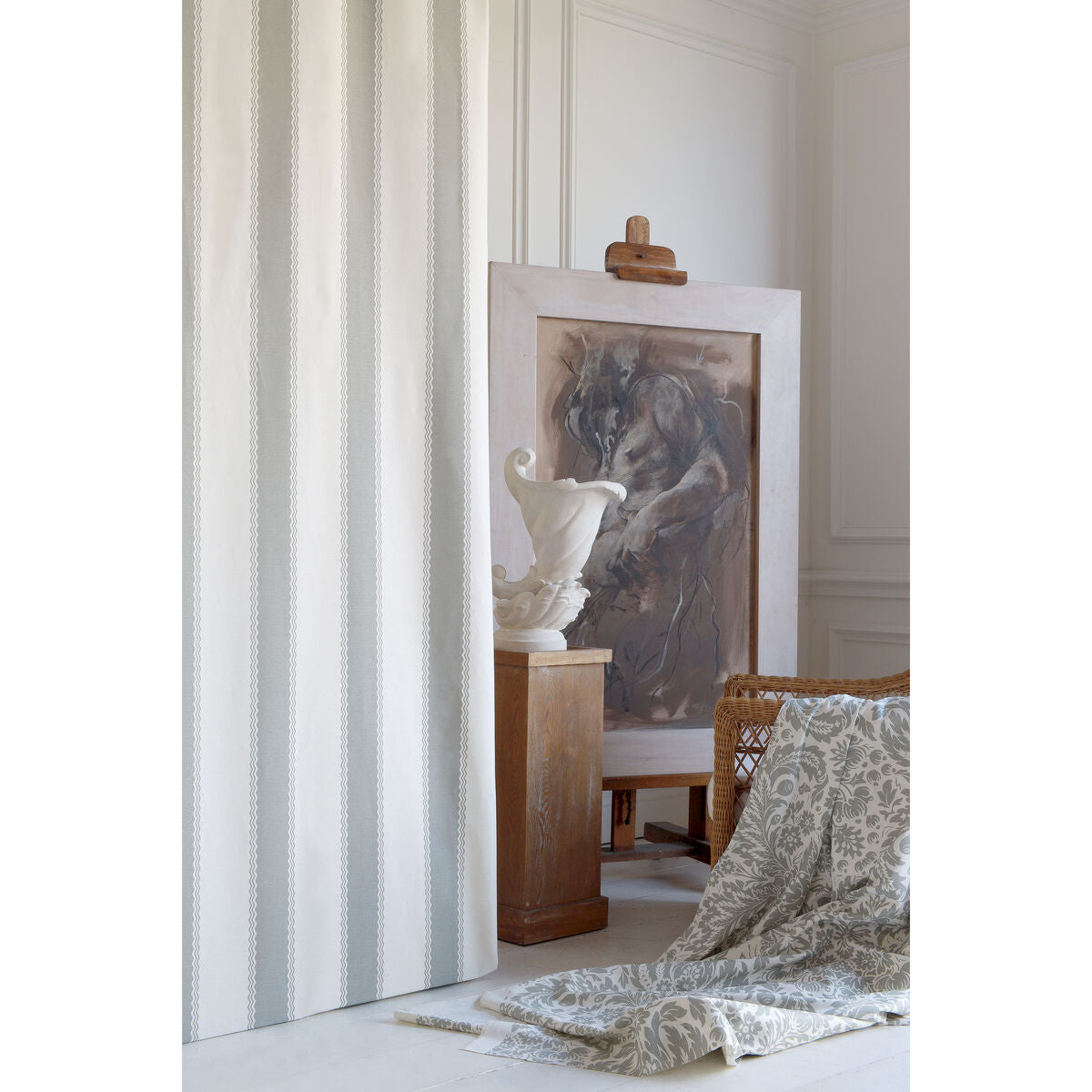 Onda Stripe - Stone Grey - Lee Jofa Fabric