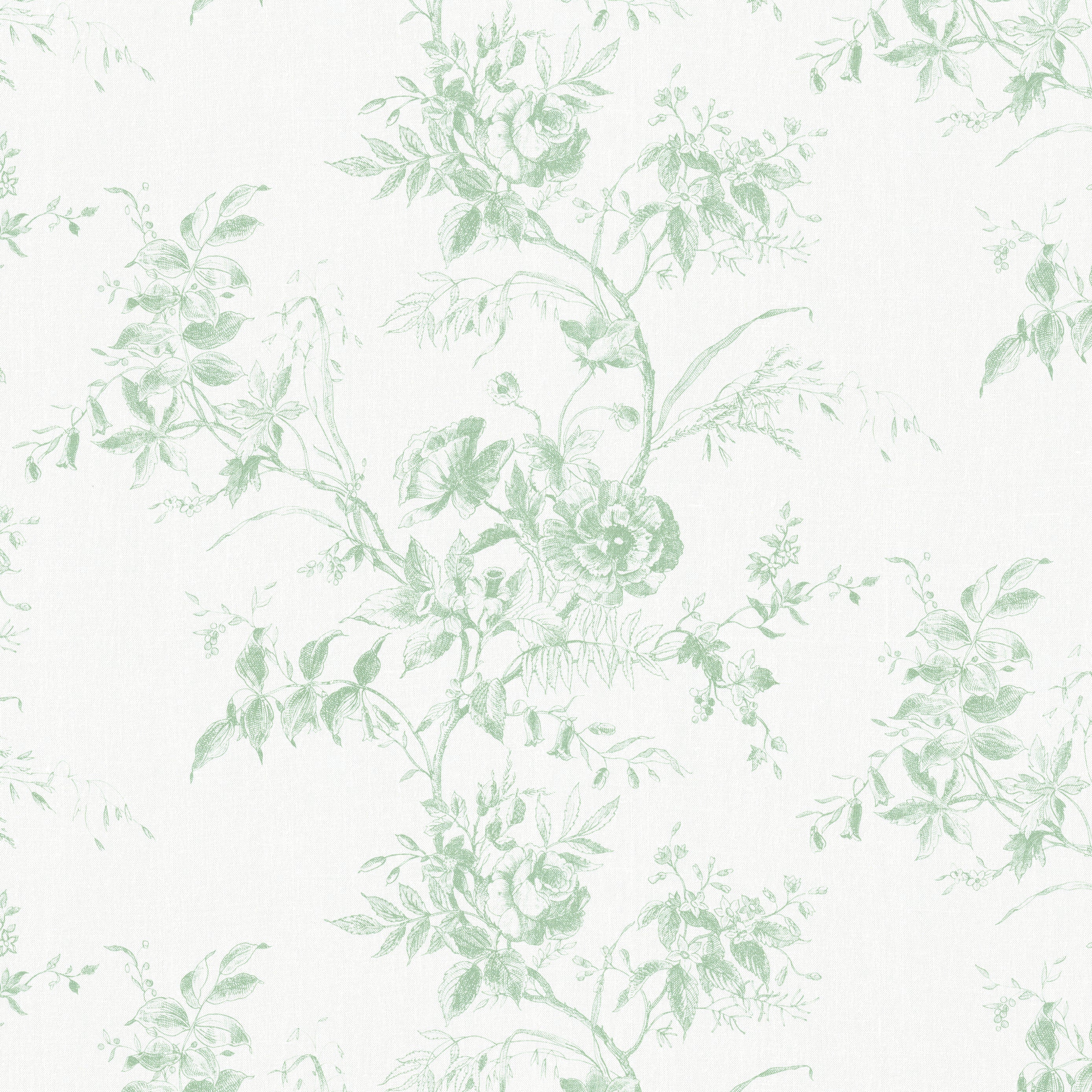 Tea Rose Toile - Leaf - Lee Jofa Fabric