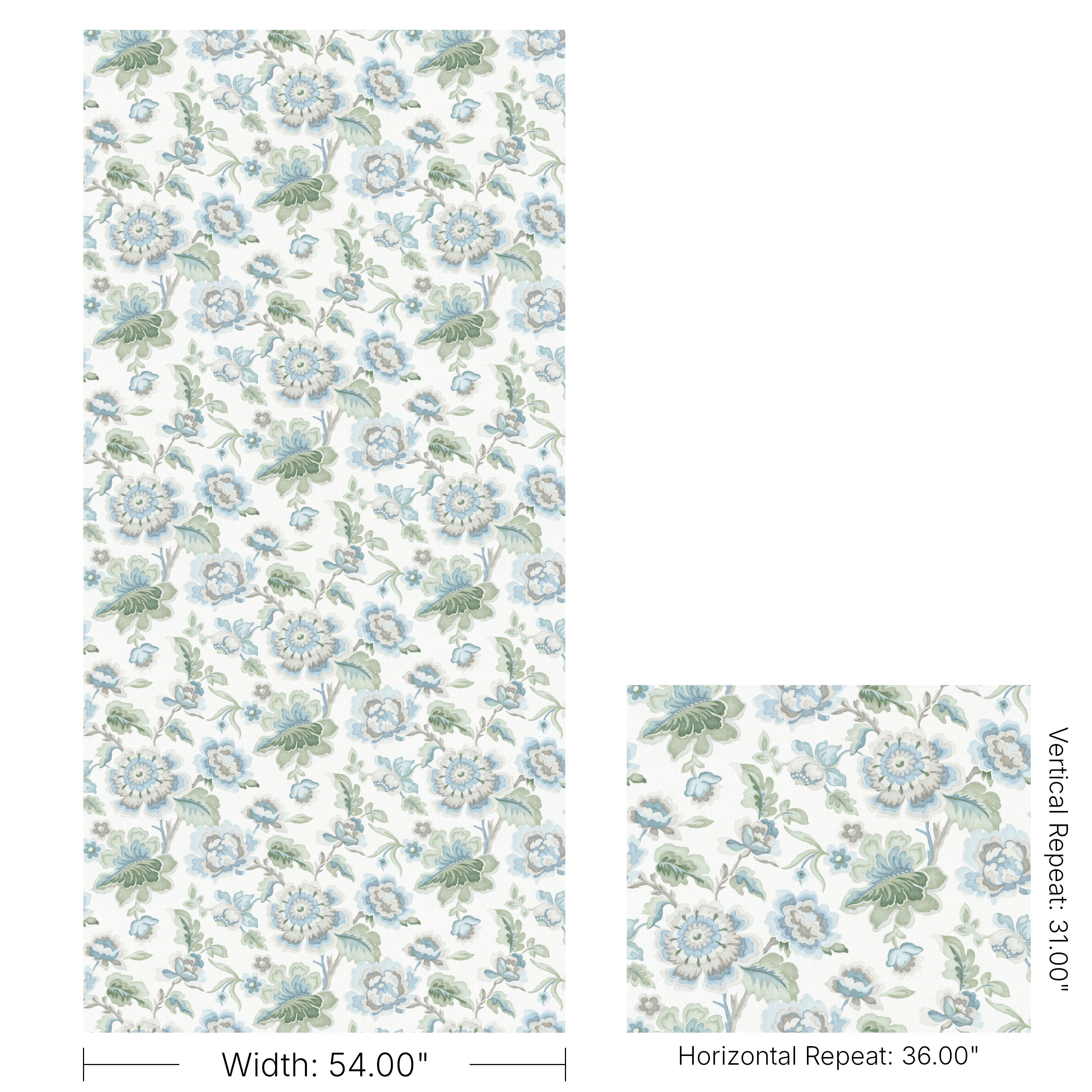 Bloomfield Print - Seamist - Lee Jofa Fabric
