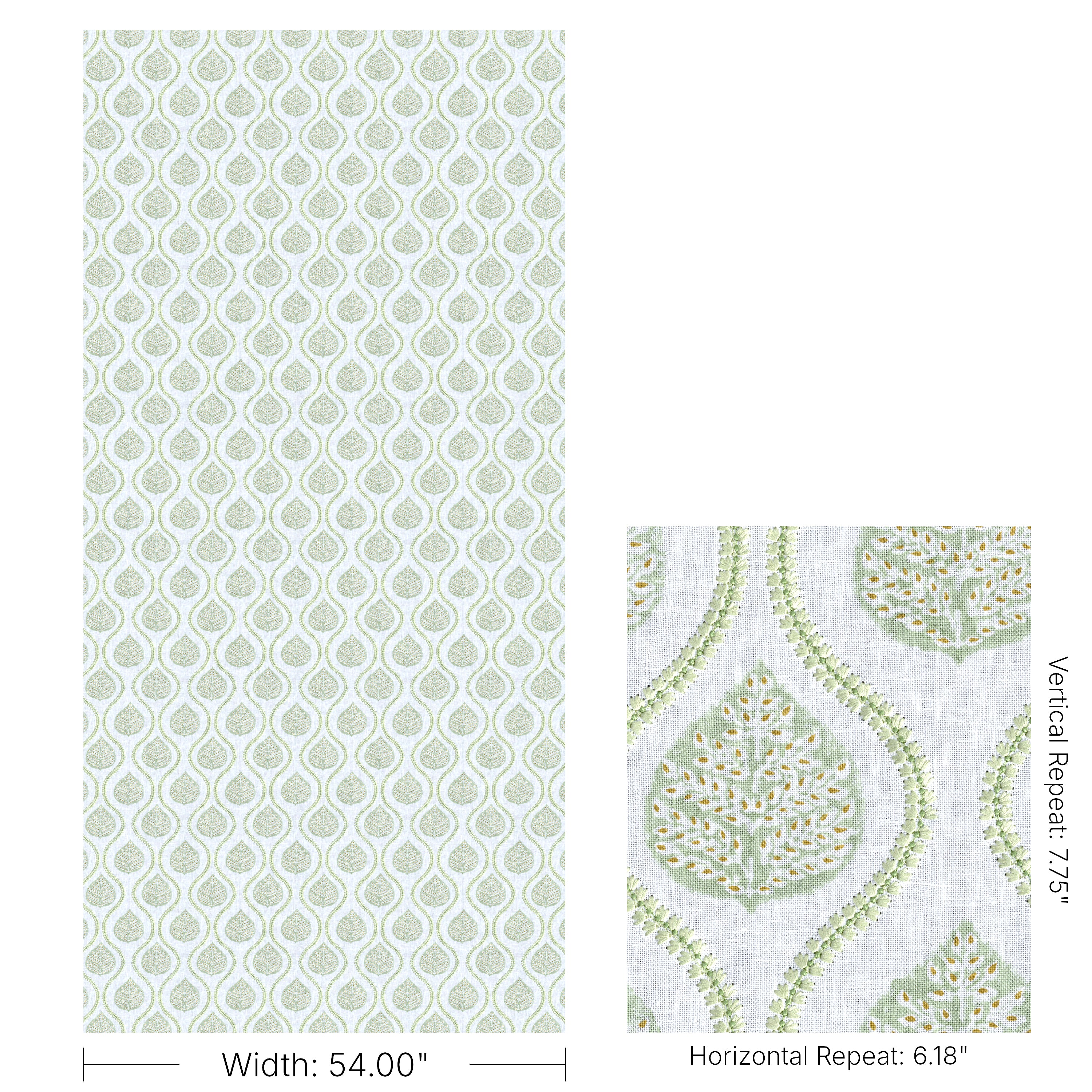 Elsie Print - Leaf - Lee Jofa Fabric