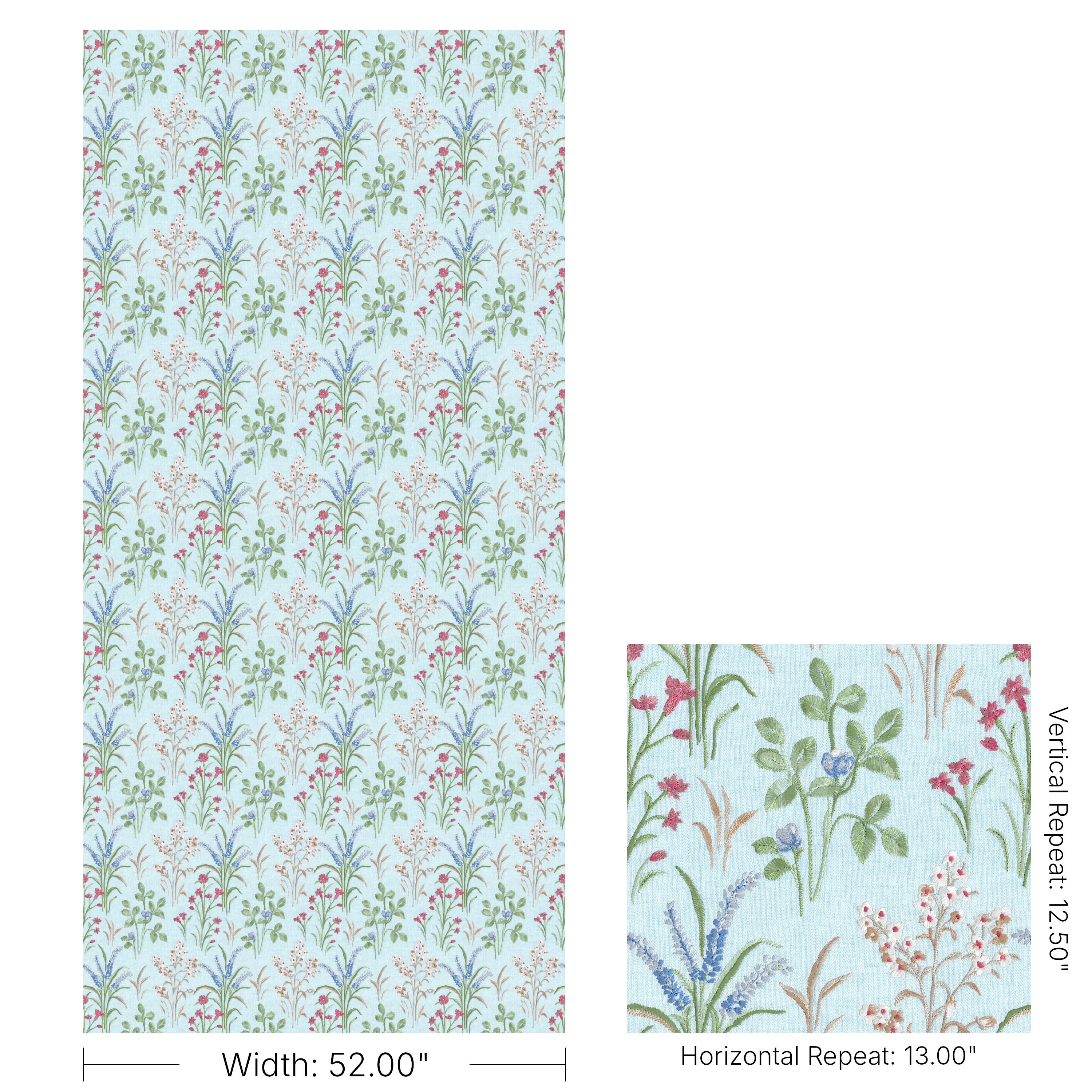 Gladwyn Emb - Aqua - Lee Jofa Fabric